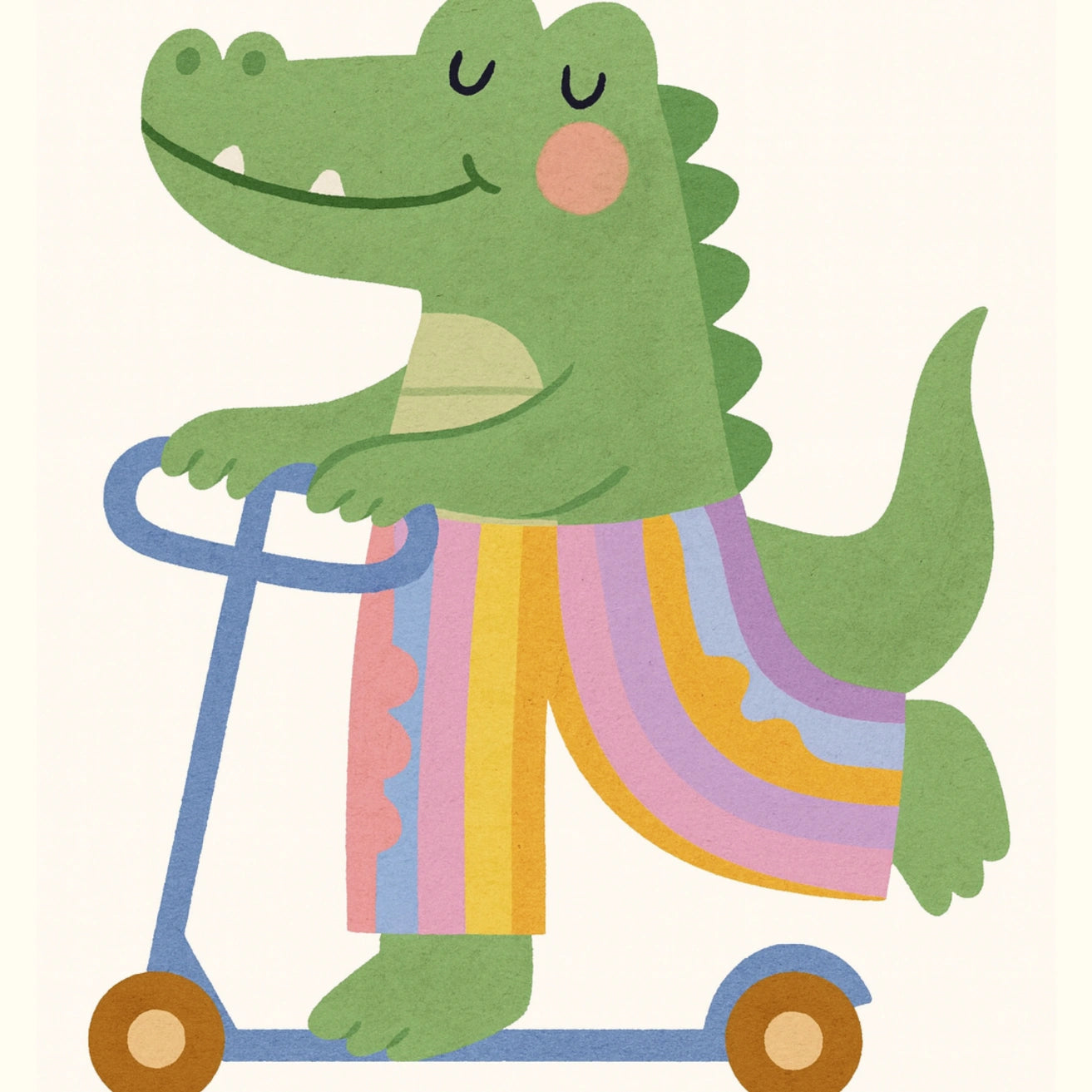 Scooter Crocodile Wall Art