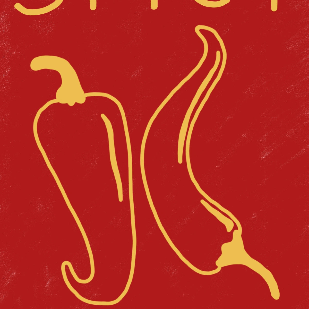 Spicy Kitchen Wall Art – Bold Typography Print