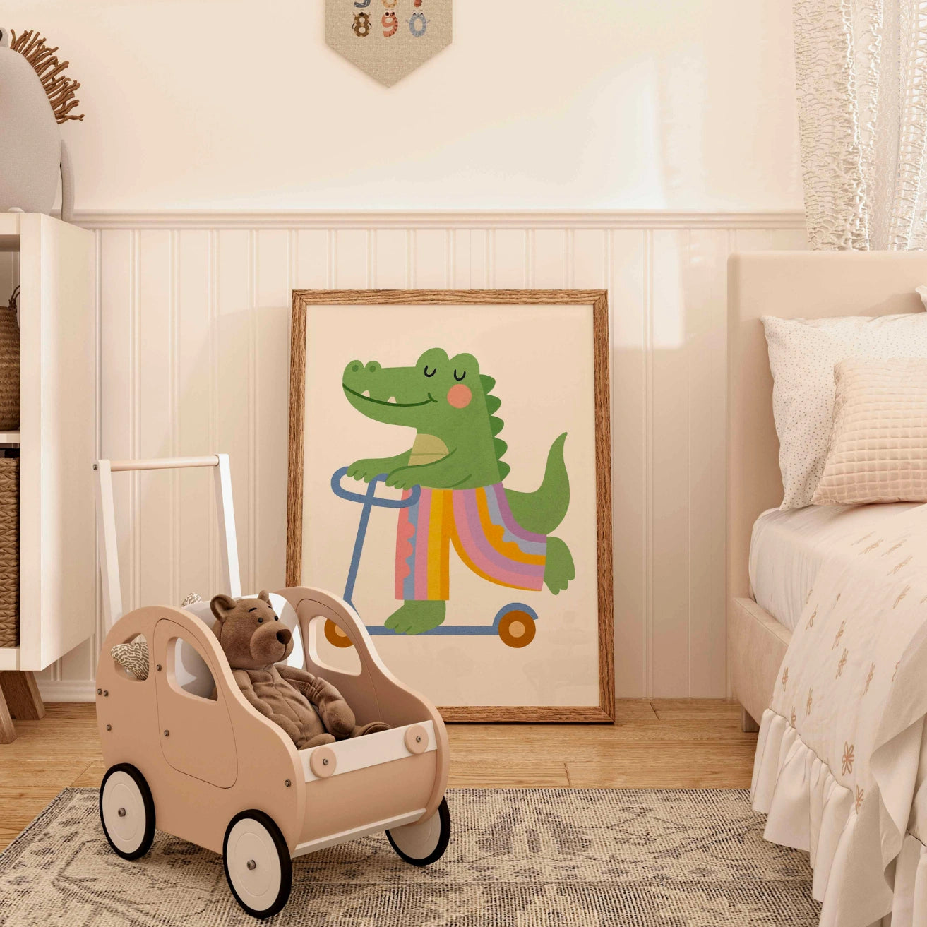 Scooter Crocodile Wall Art