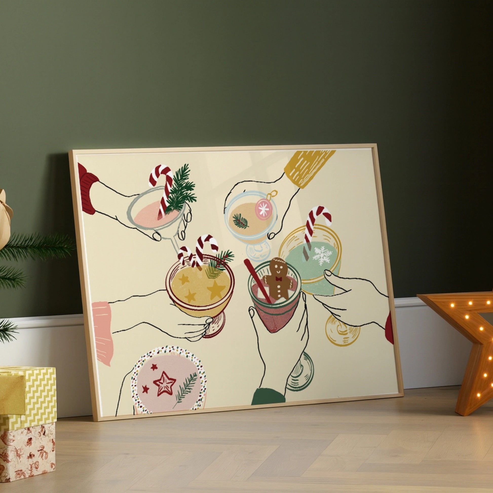 Christmas Cocktail Print