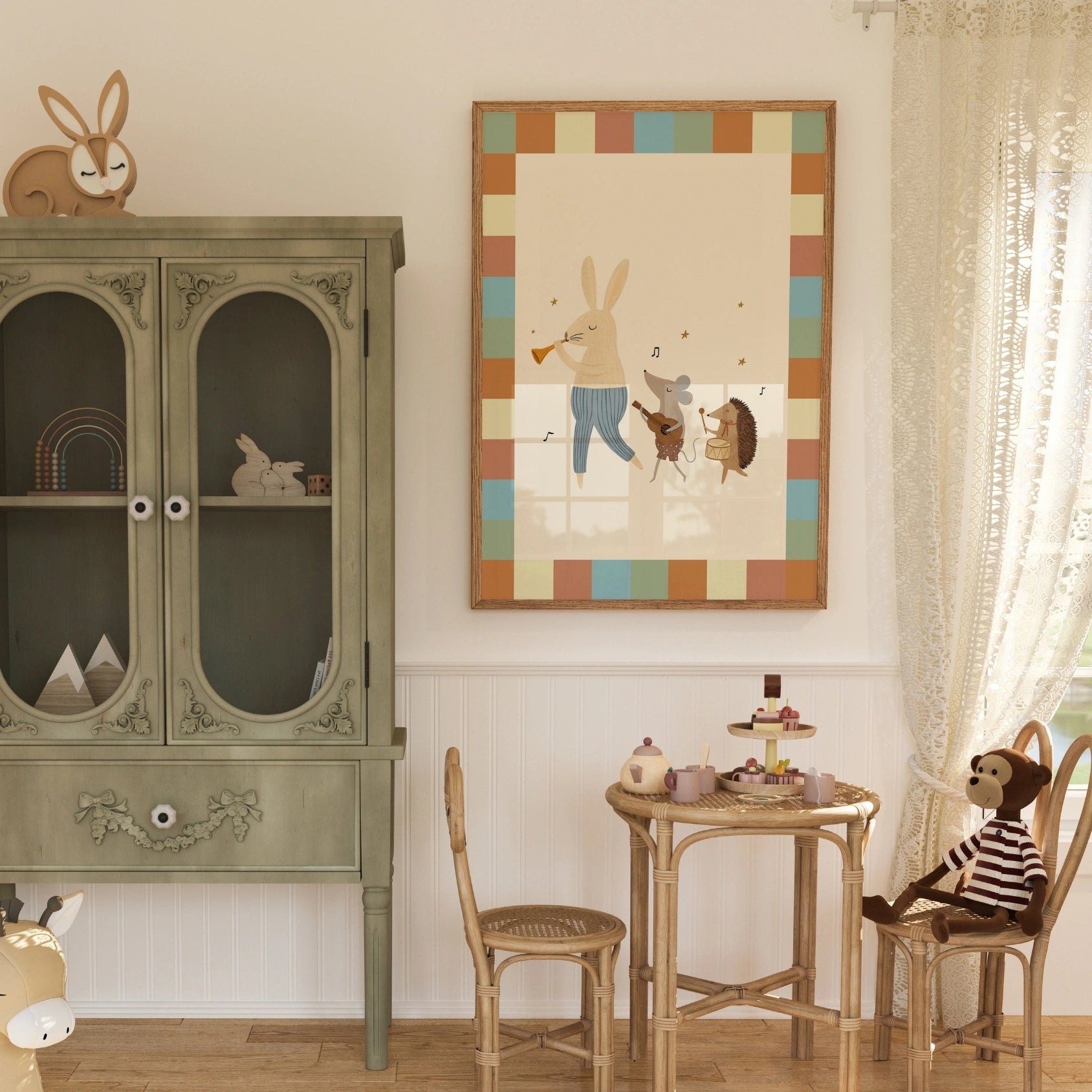 Woodland Band Nursery Print