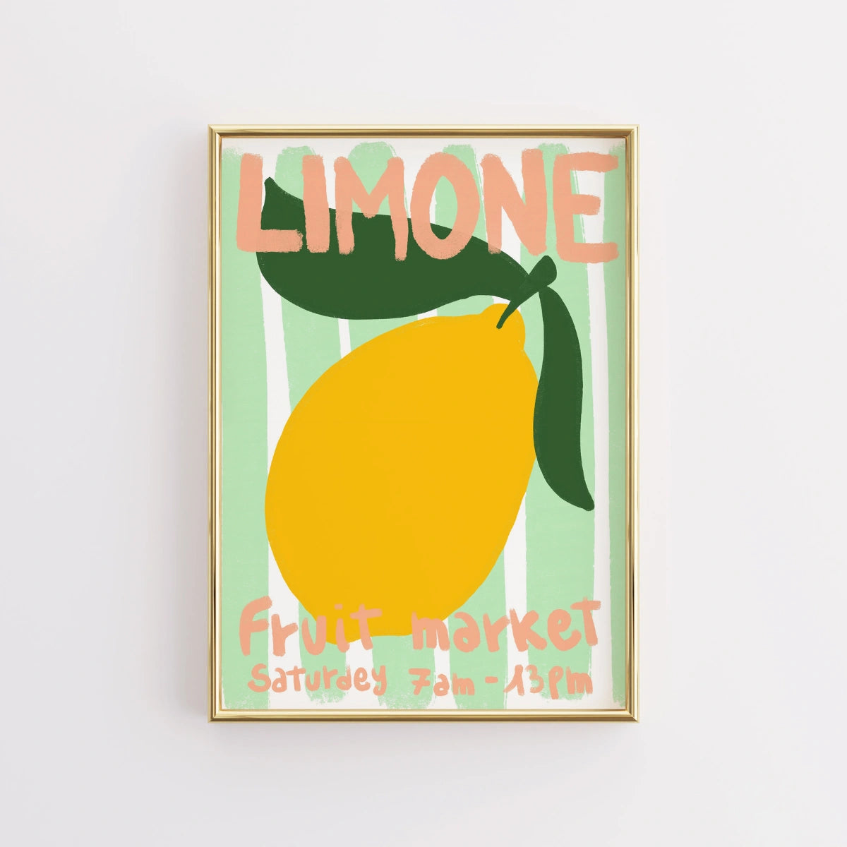 Lemon Market Print – Italian Fruit Stand Wall Art