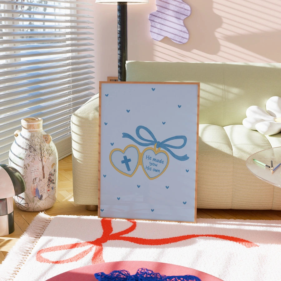 He Made You His Own Wall Art – Bible Inspired Quote Poster