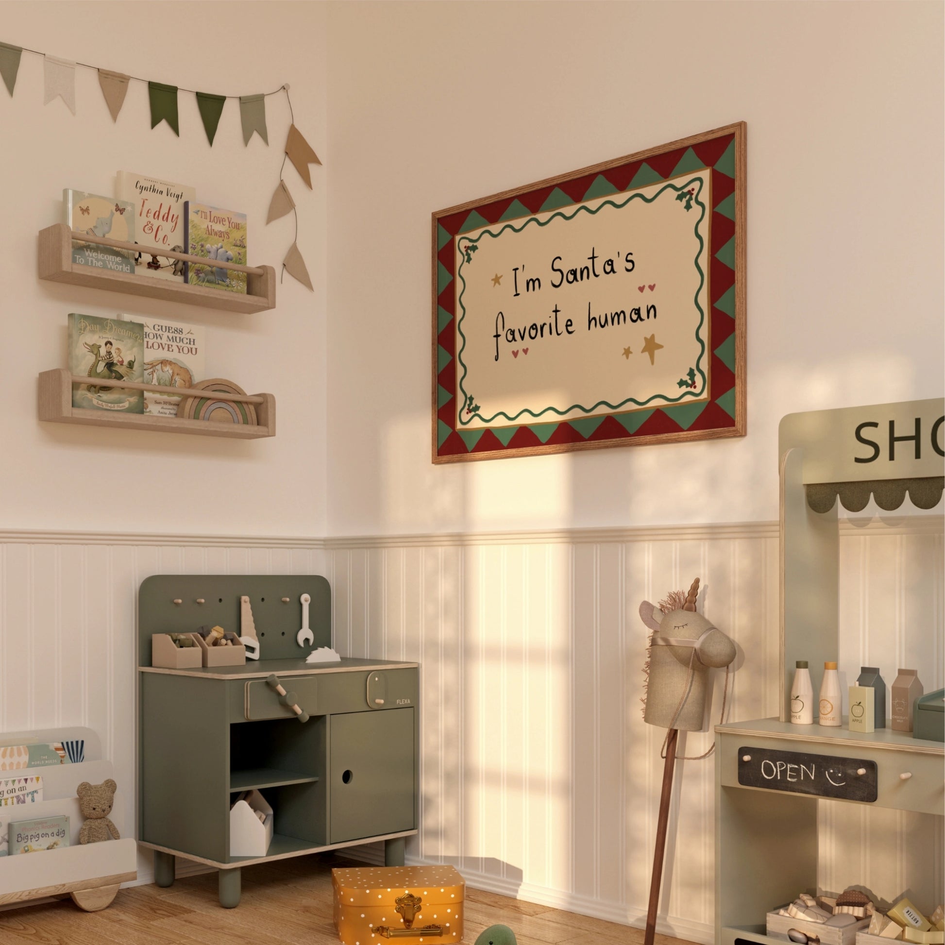 Decorazioni natalizie popolari disegnate a mano