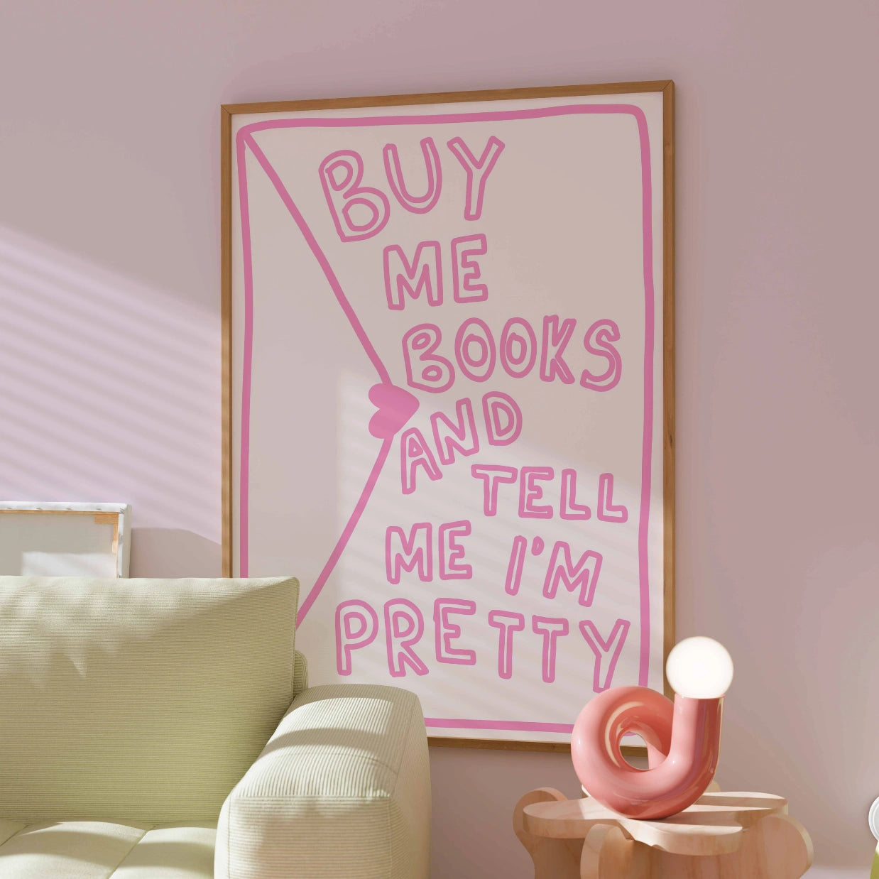 Buy Me Books  – Cute Bookish Print