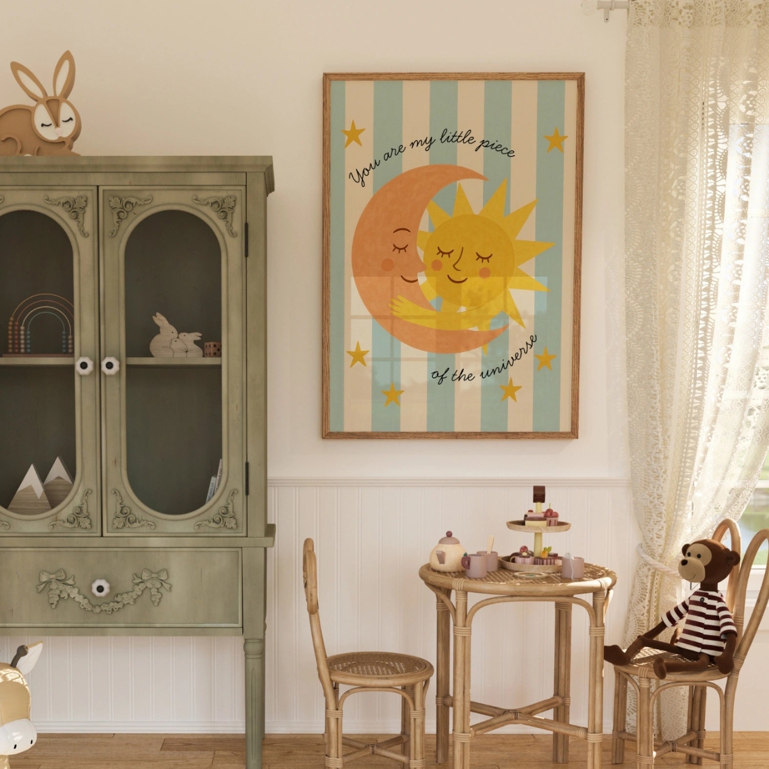 Stampa per bambini Sole e Luna