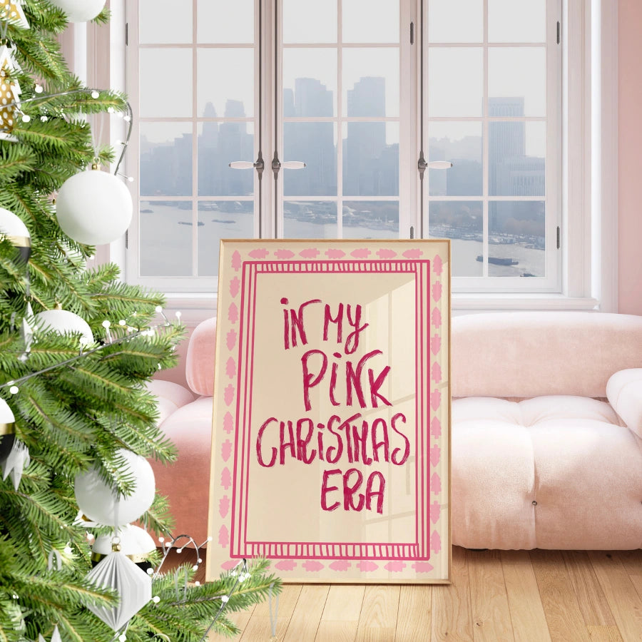 Pink Christmas Era – In My Pink Christmas Era Wall Art