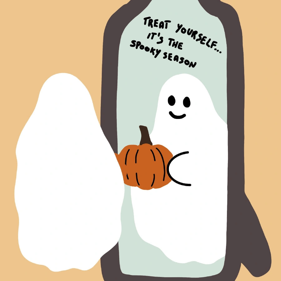 Treat Yourself Ghost Print – Cute Halloween Wall Art