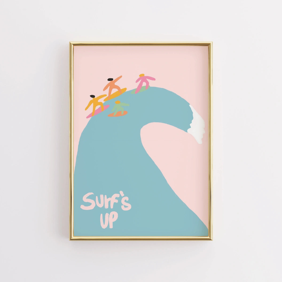 Surf’s Up Print – Playful Surfing Wall Art