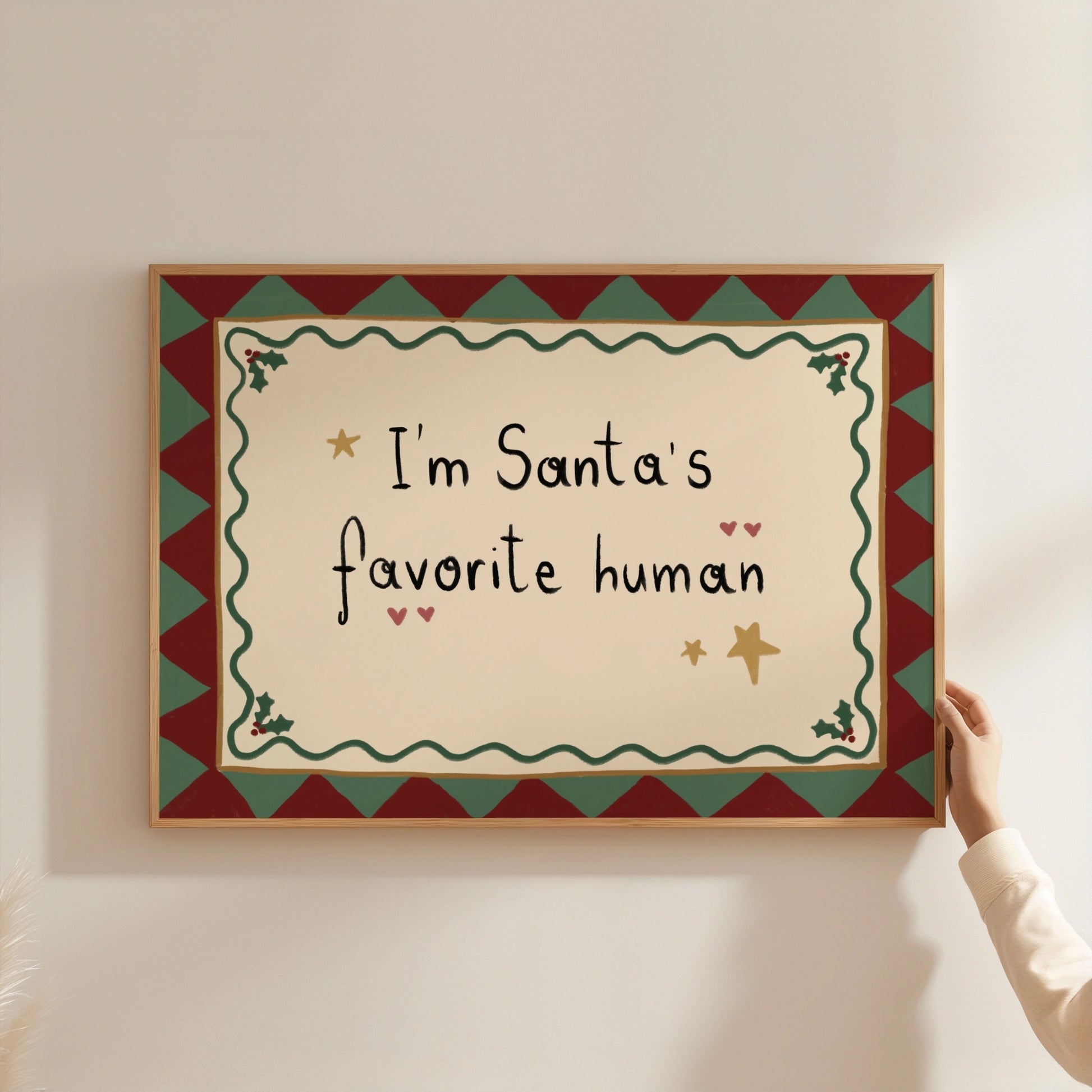 Decorazioni natalizie popolari disegnate a mano