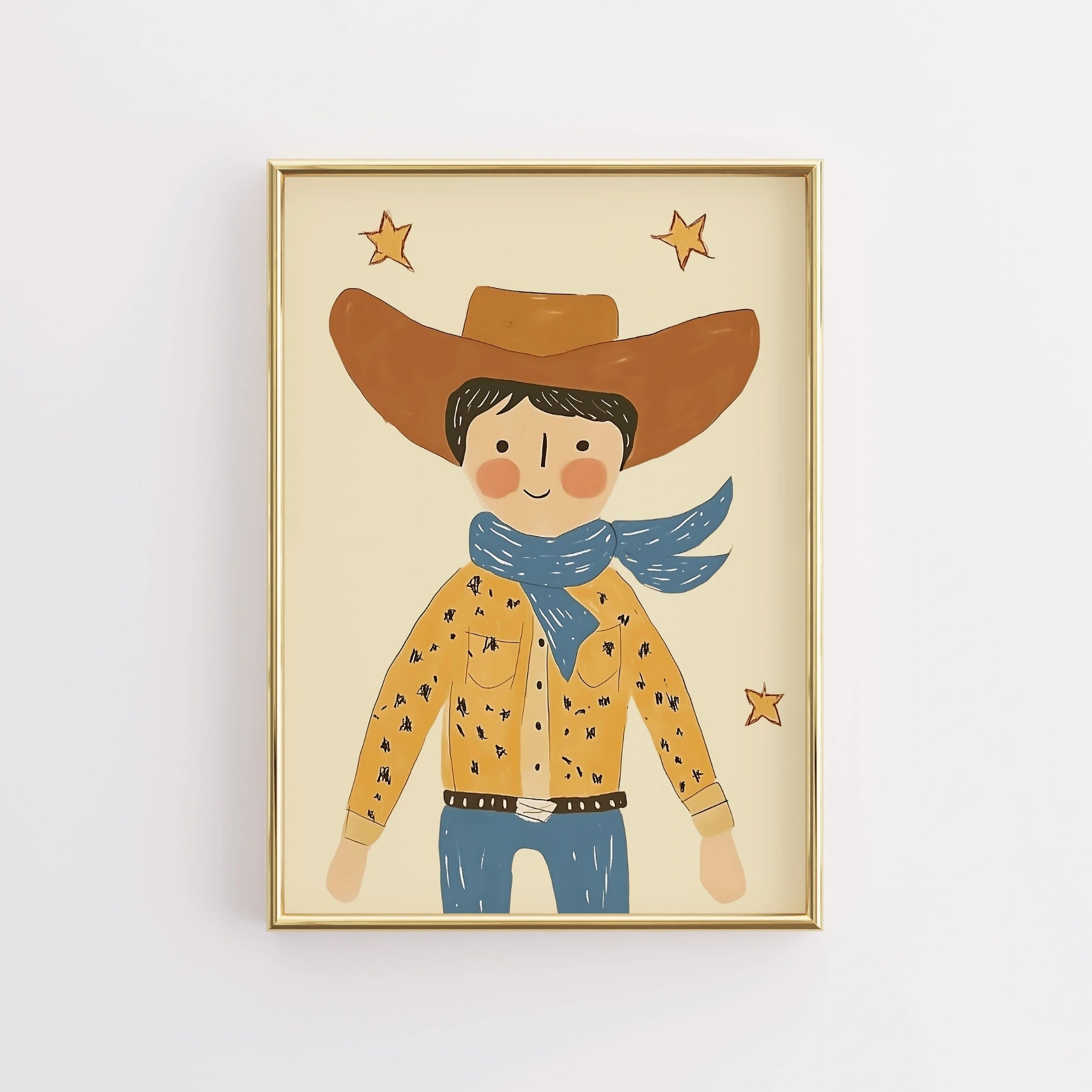 Cowboy Wall Art – Western Nursery Poster