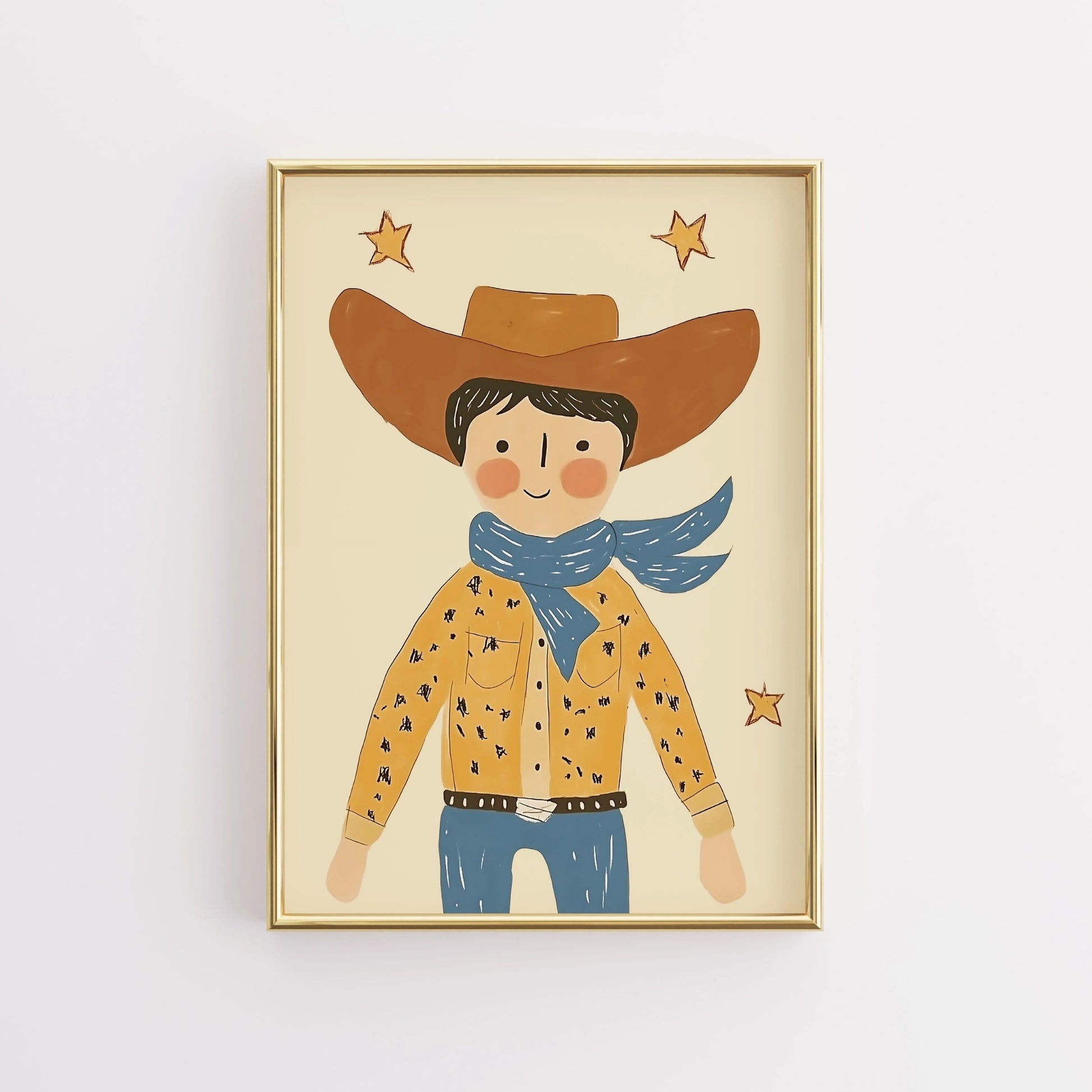 Cowboy Wall Art – Western Nursery Poster