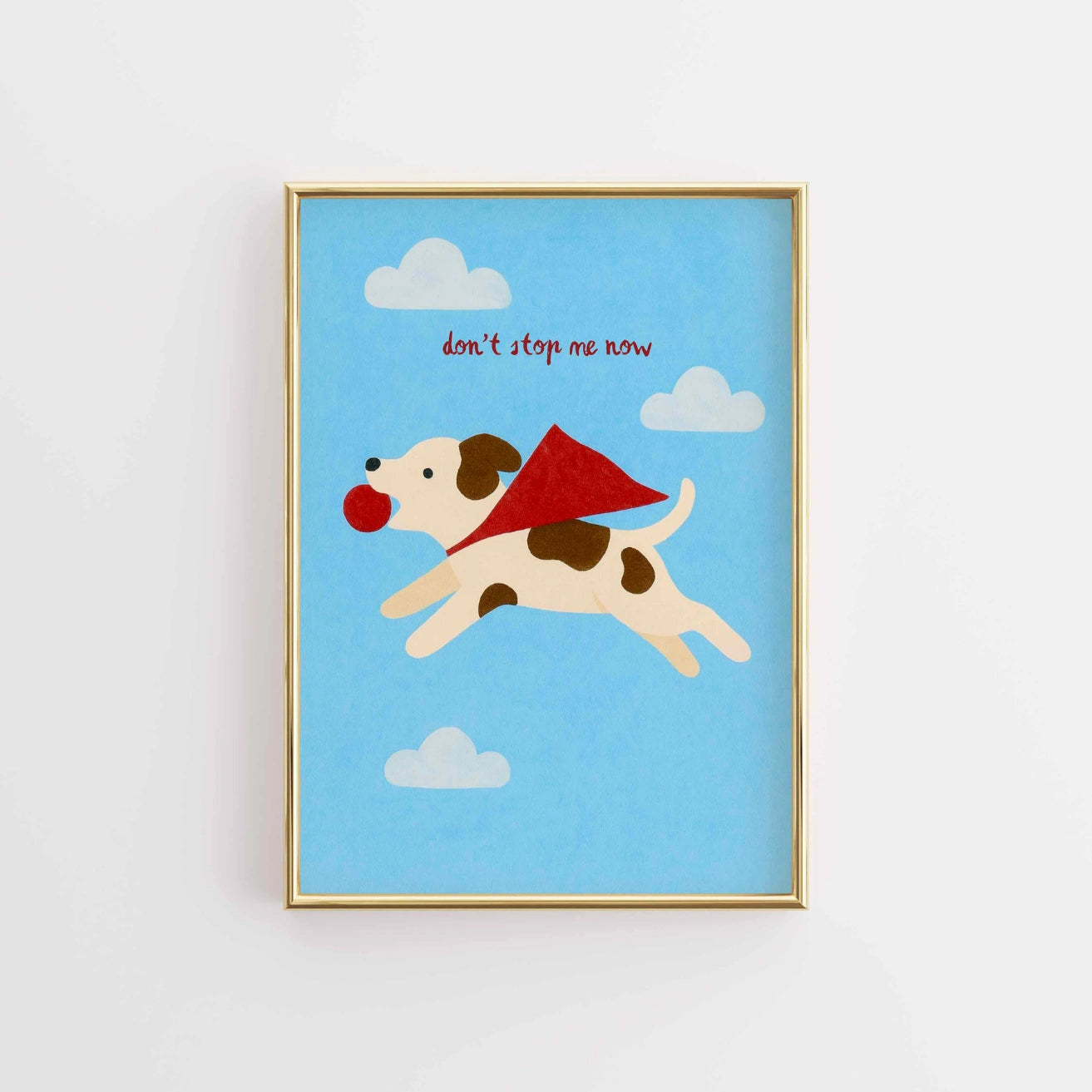 Superhero Dog Nursery Print