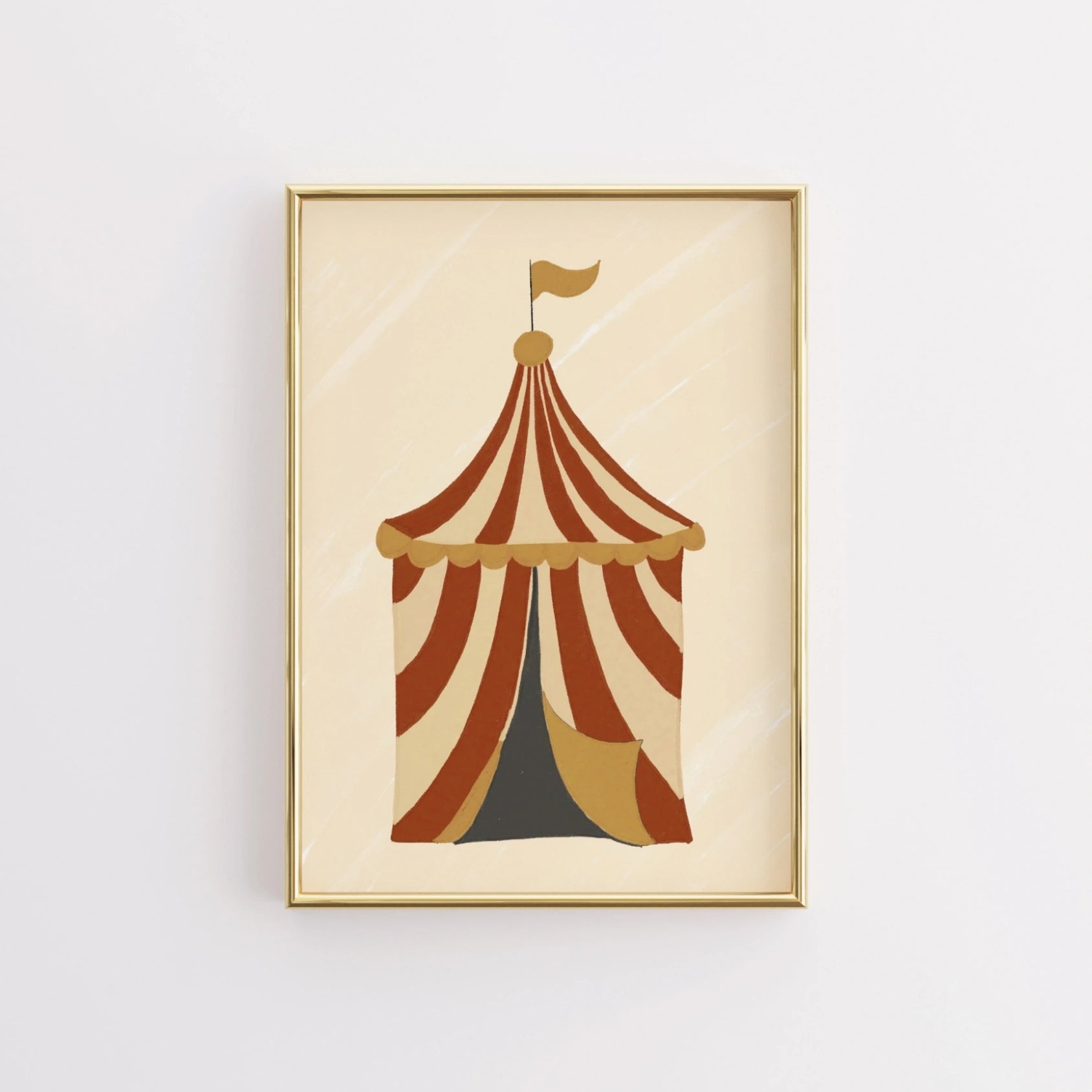 Circus Tent Nursery Print