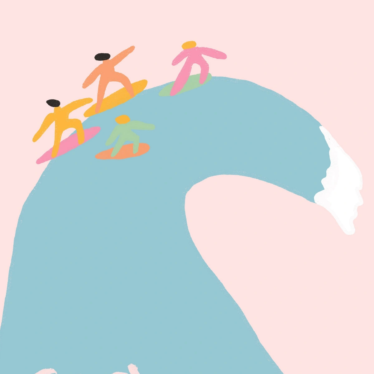 Surf’s Up Print – Playful Surfing Wall Art