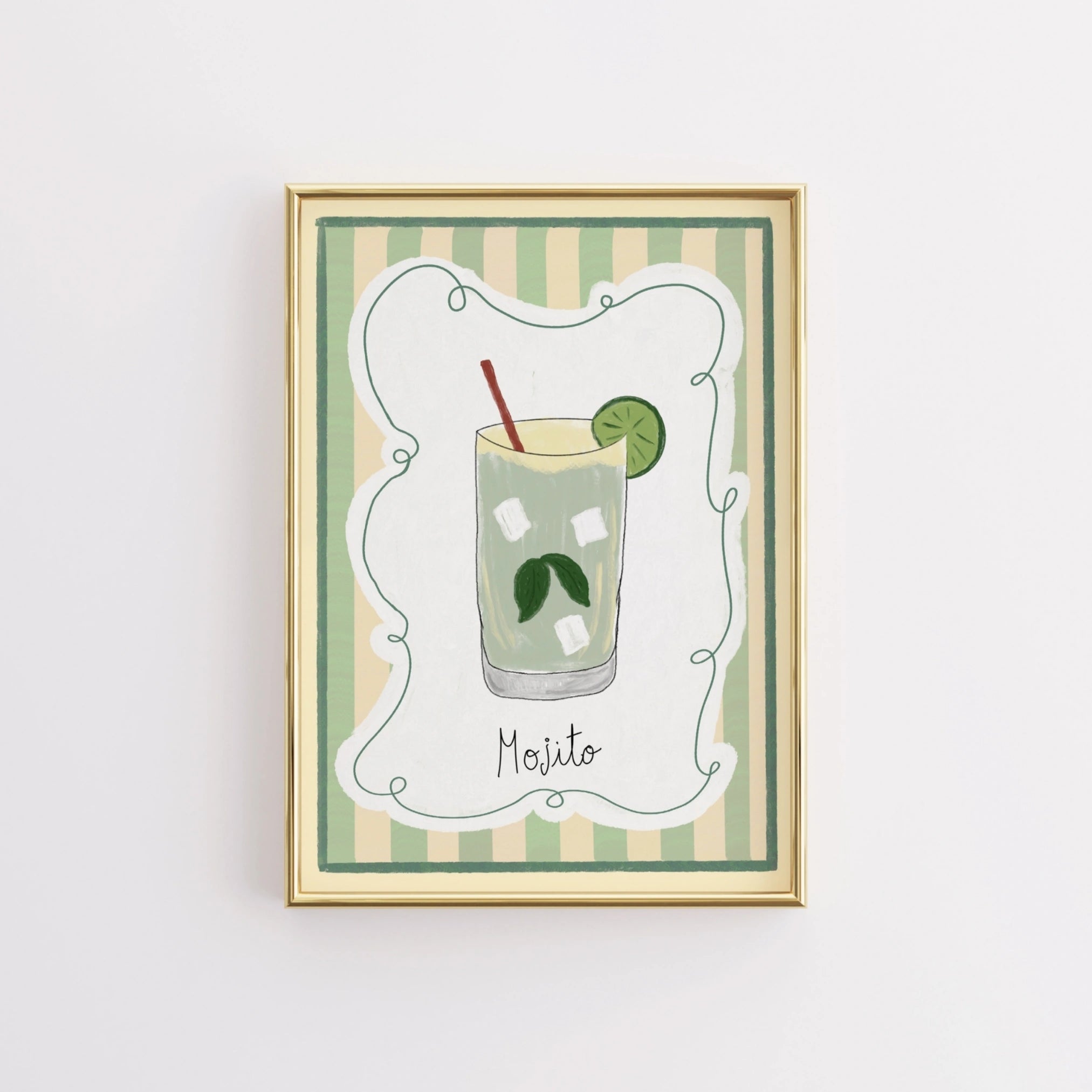 Mojito Cocktail Wall Art