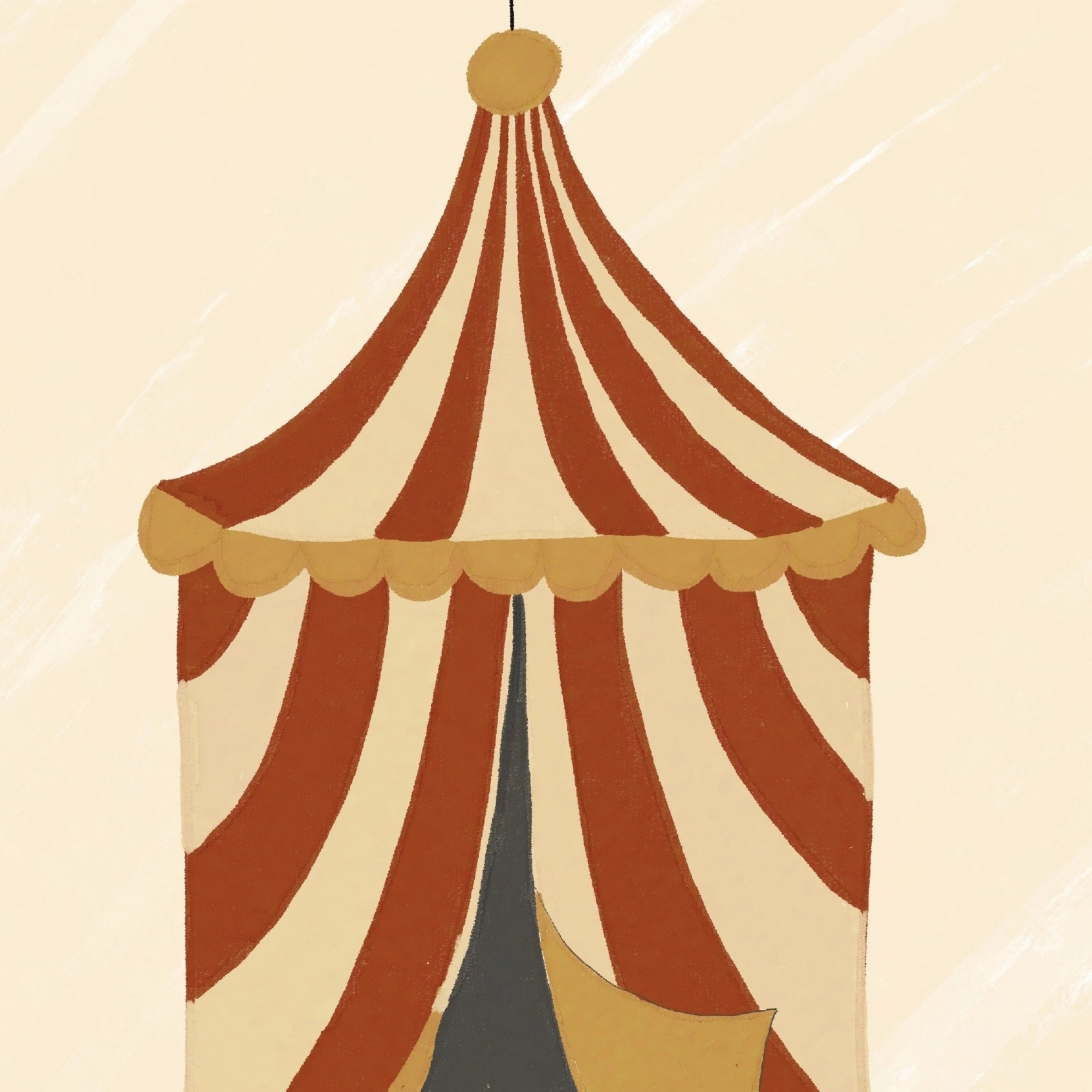 Circus Tent Nursery Print