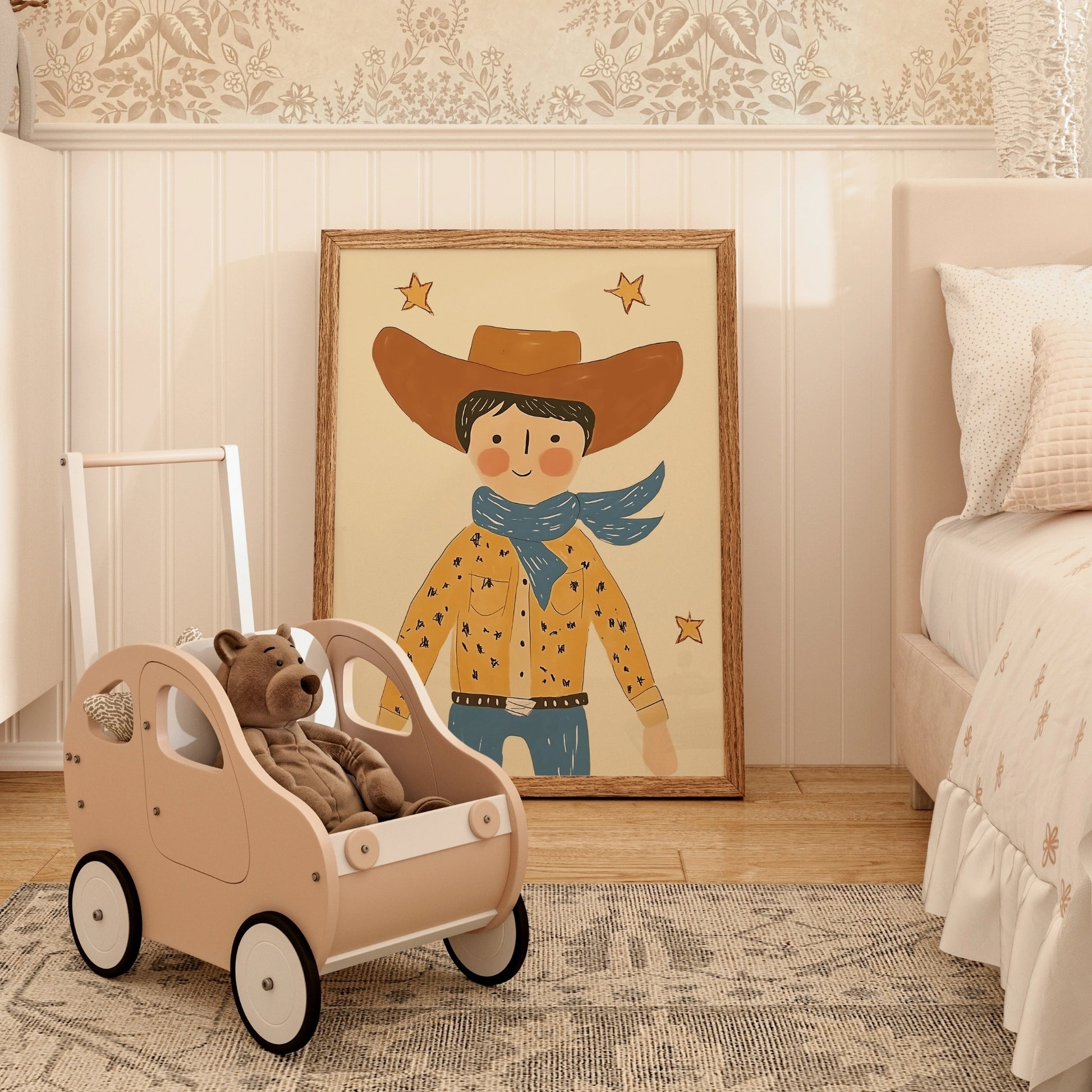 Cowboy Wall Art – Western Nursery Poster