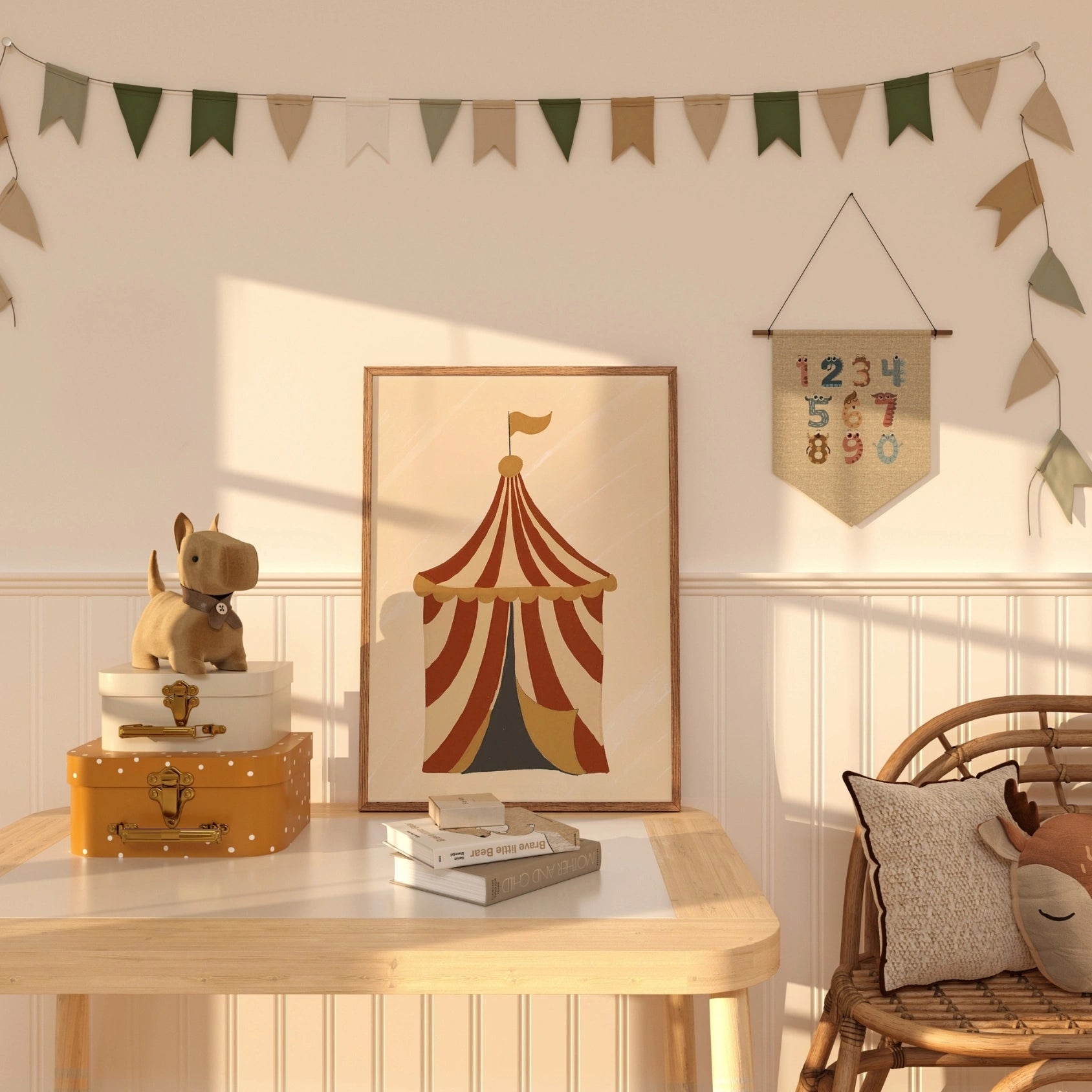 Circus Tent Nursery Print