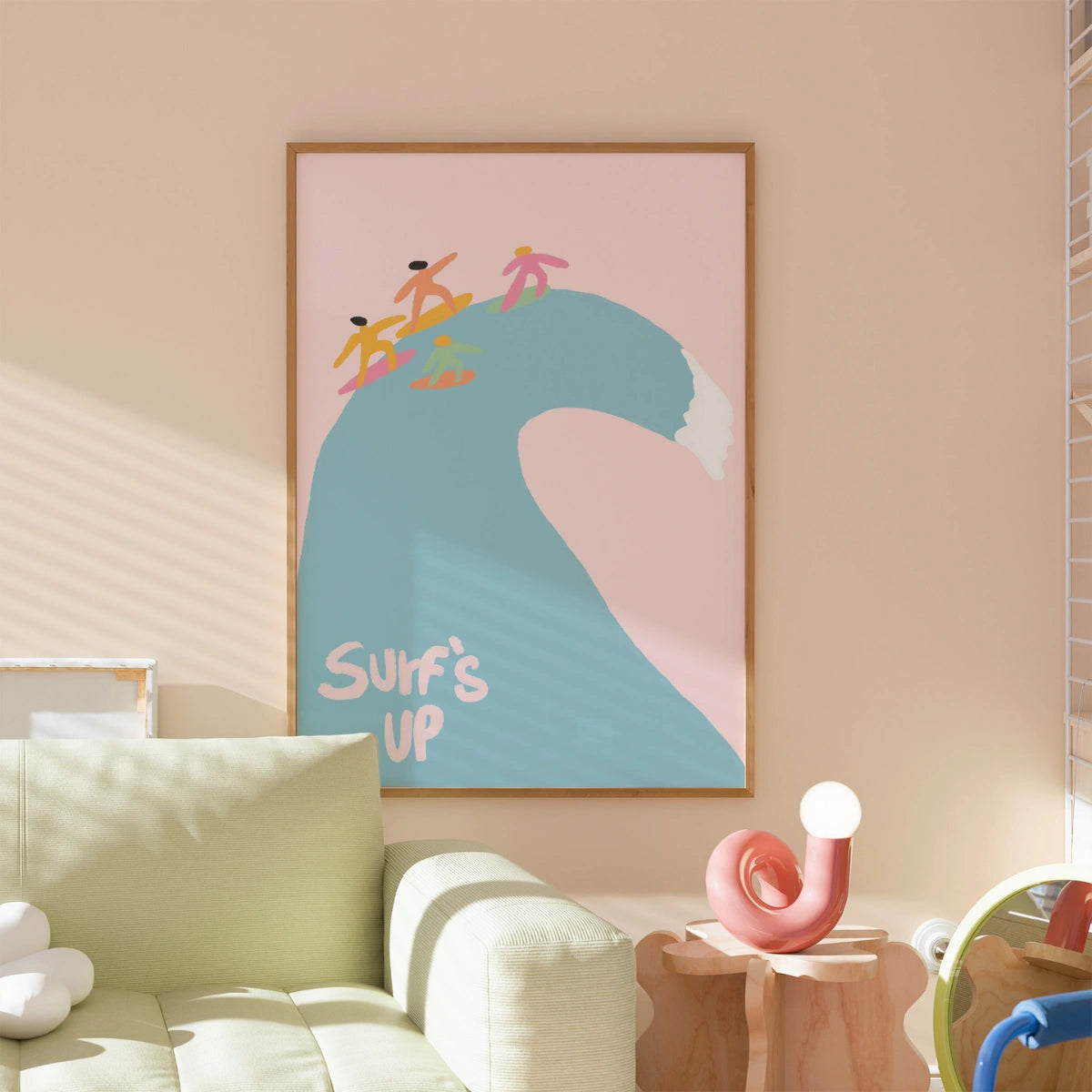 Surf’s Up Print – Playful Surfing Wall Art