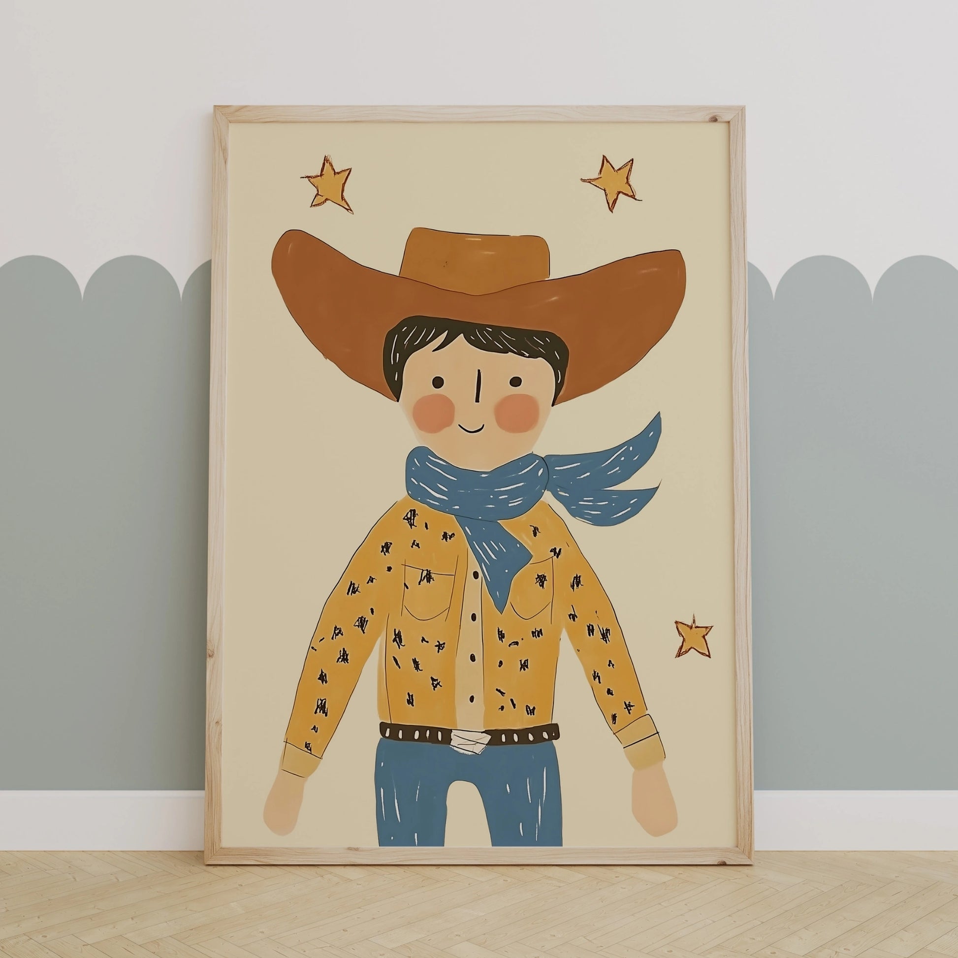 Cowboy Wall Art – Western Nursery Poster