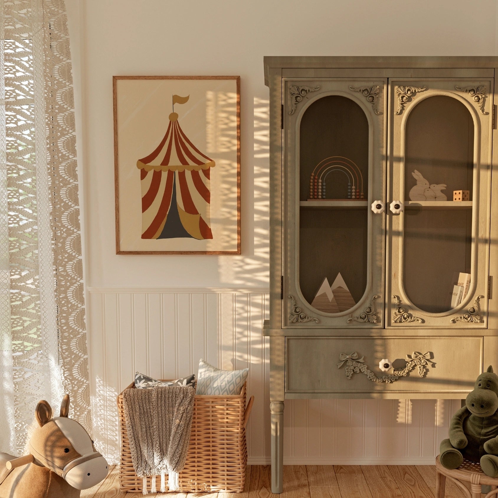 Circus Tent Nursery Print