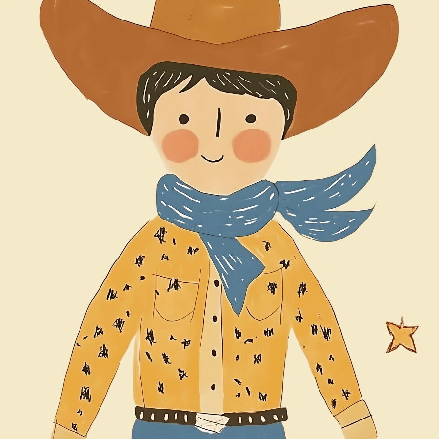 Cowboy Wall Art – Western Nursery Poster