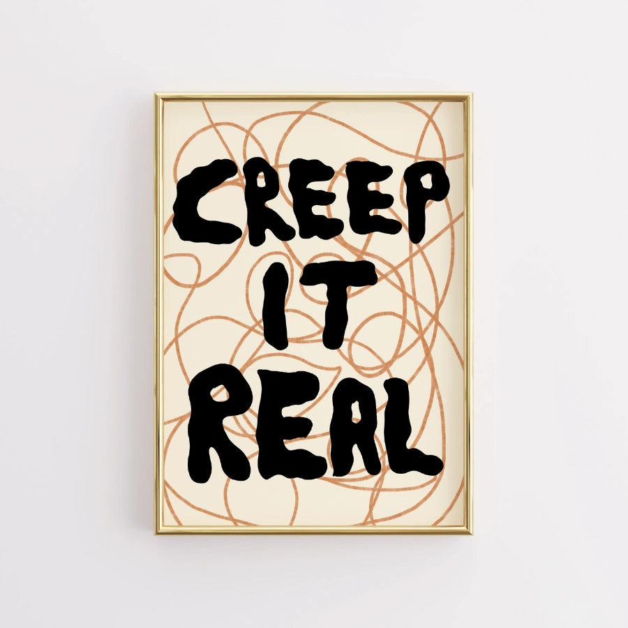 Creep It Real Wall Art – Funny Halloween Quote Print