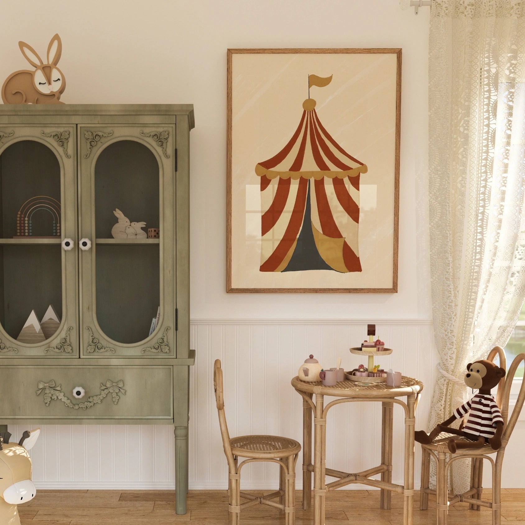 Circus Tent Nursery Print