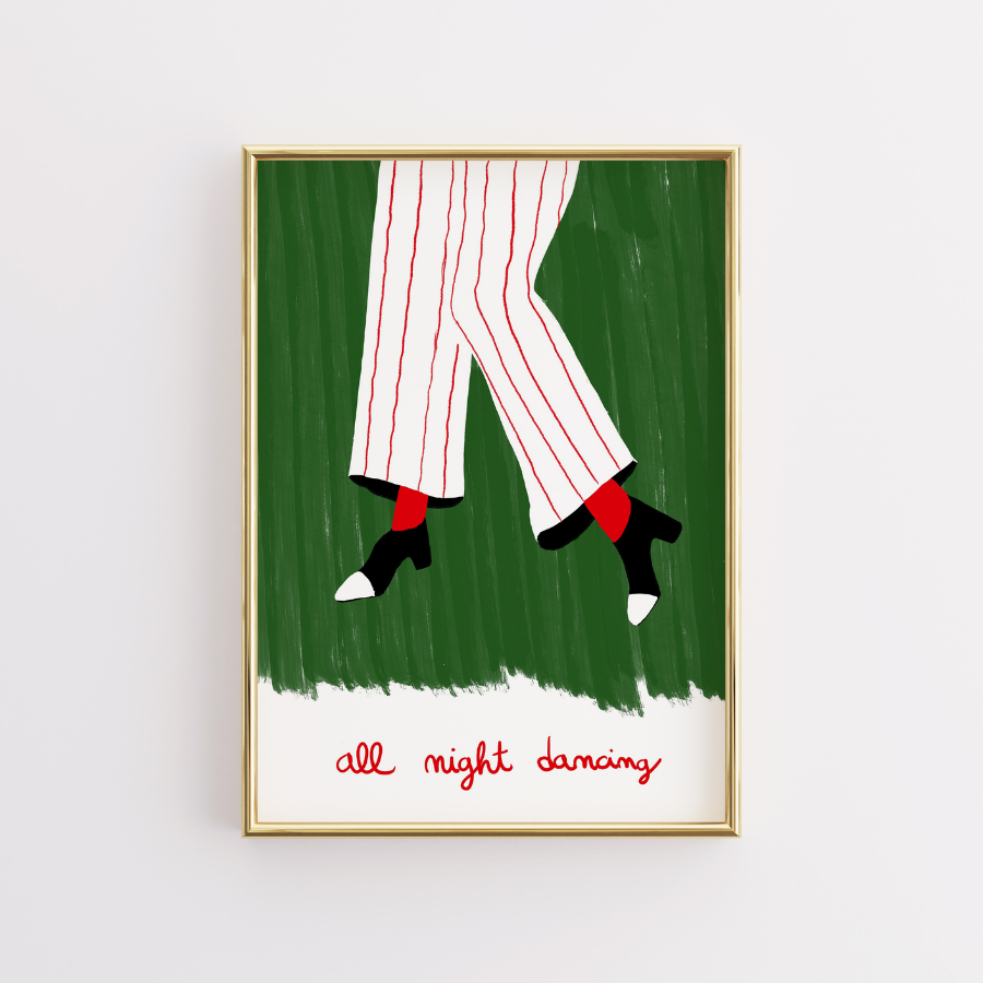 All Night Dancing Art Print – Maximalist Wall Art