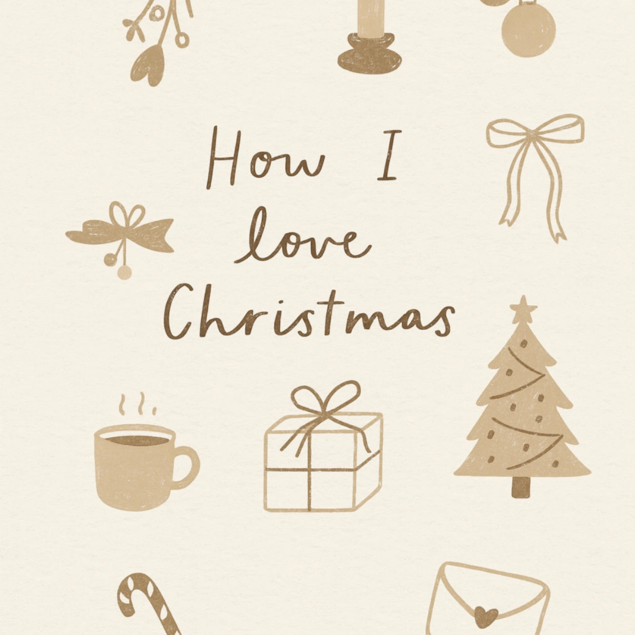 Wie ich Weihnachtswandkunst liebe