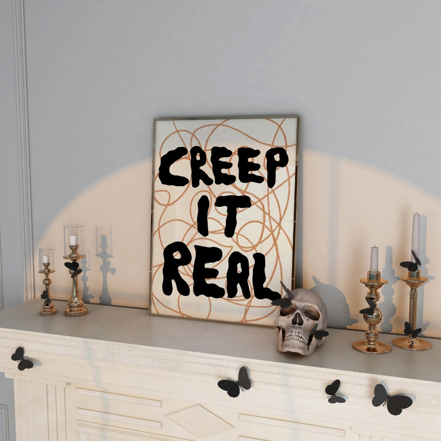 Creep It Real Wall Art – Funny Halloween Quote Print