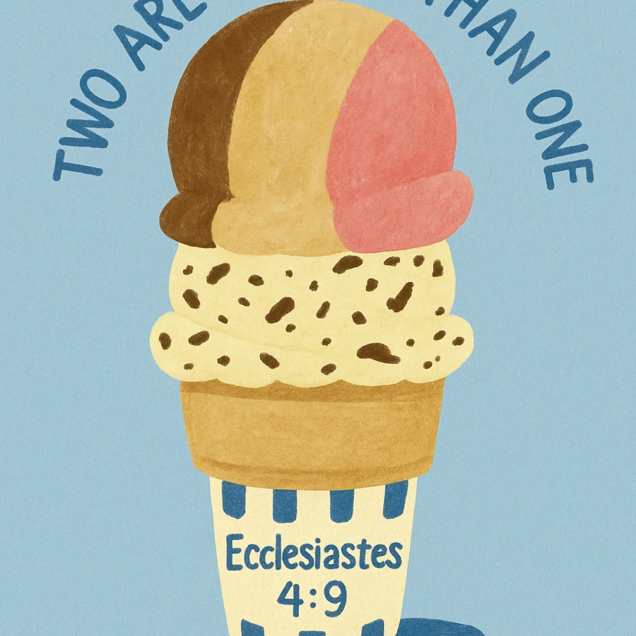 Two Are Better Than One Wall Art – Bible Verse Poster