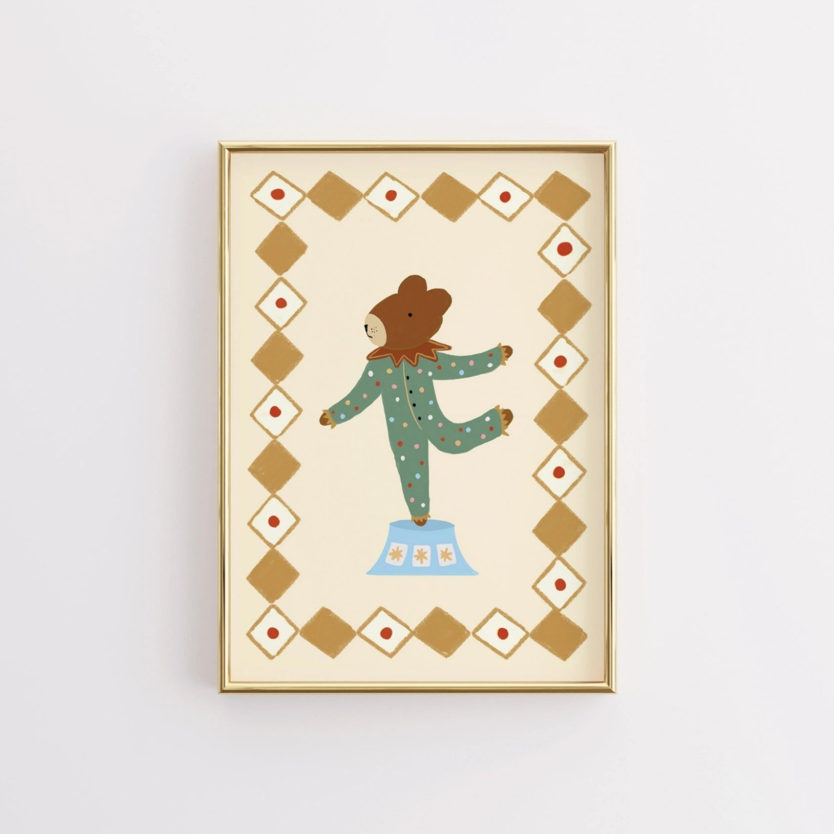 Circus Bear Nursery Print