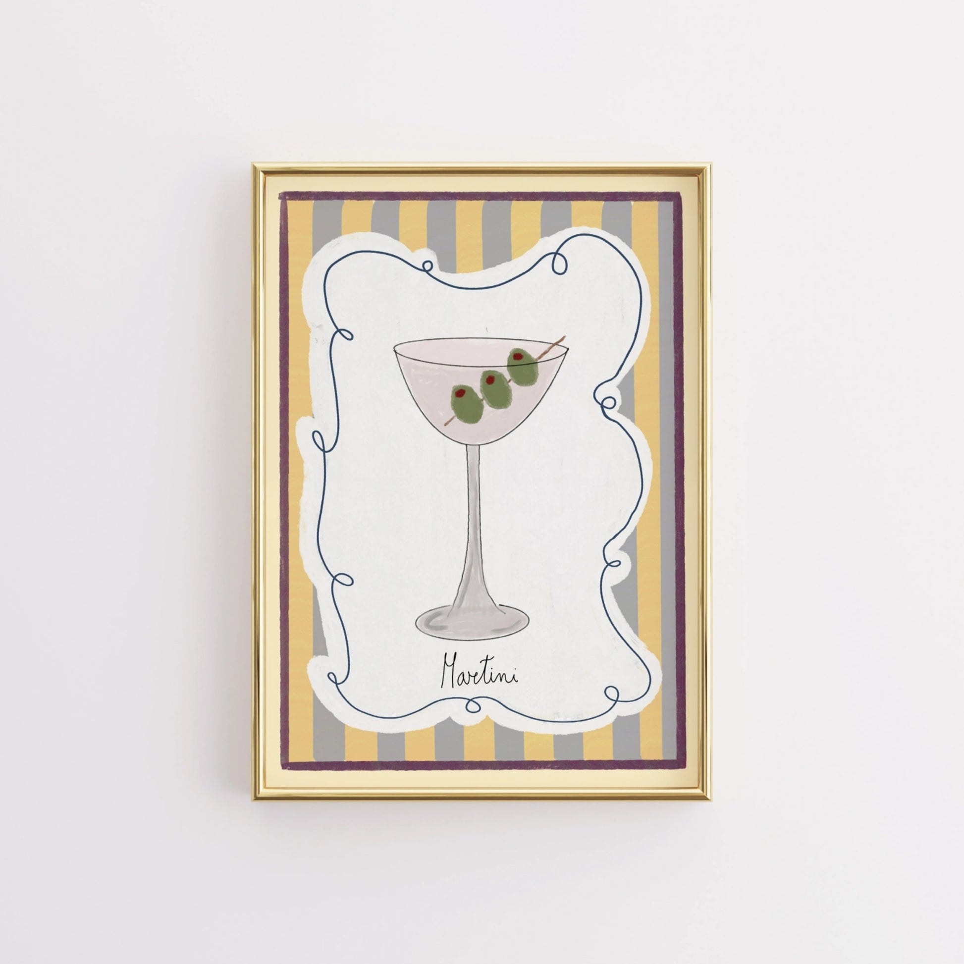 Martini Cocktail Wall Art
