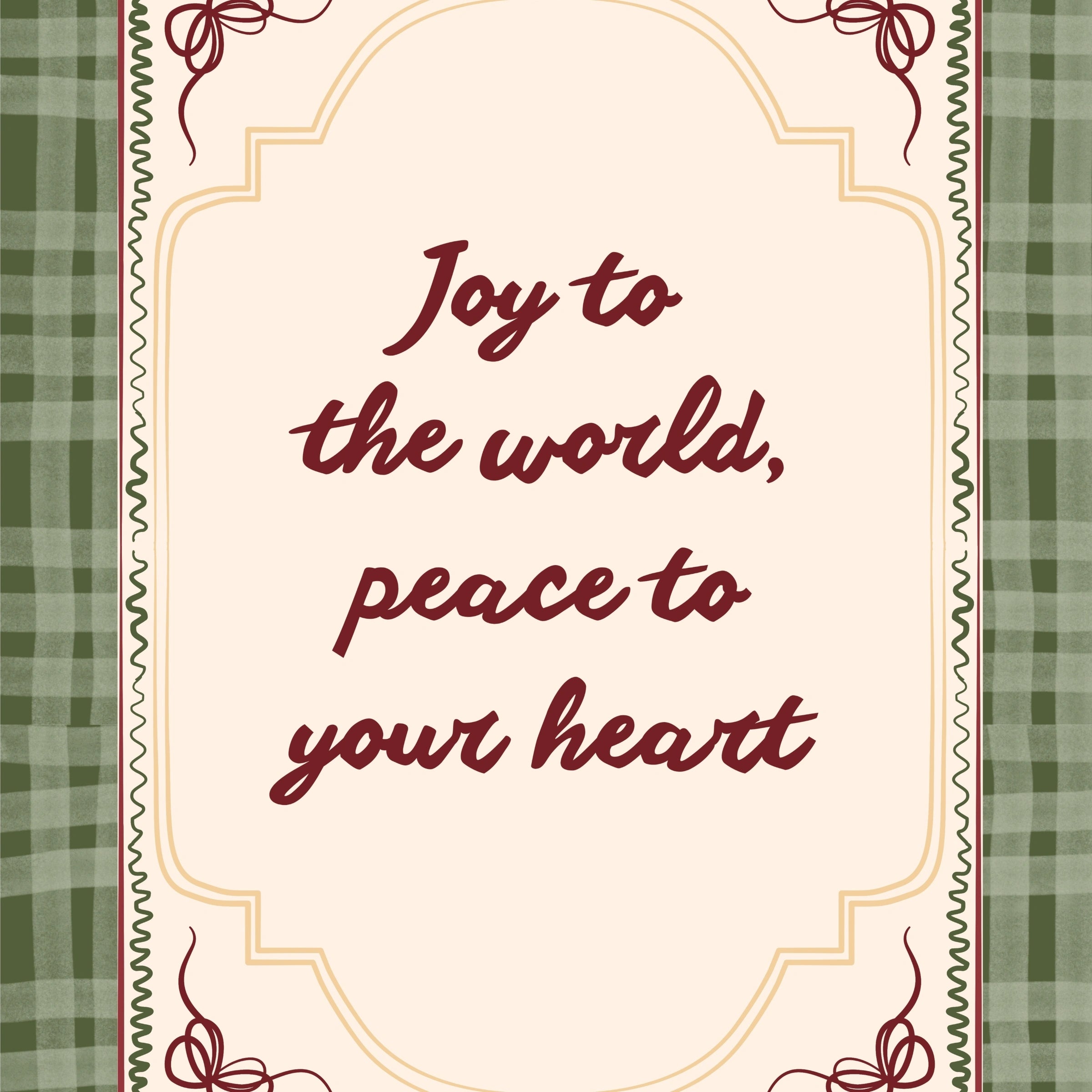 Vintage Christmas Typography Art