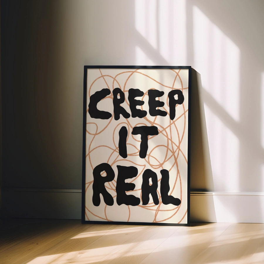 Creep It Real Wall Art – Funny Halloween Quote Print