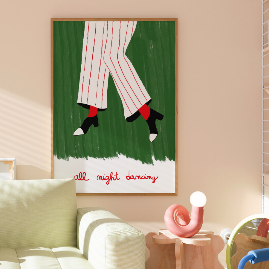 All Night Dancing Art Print – Maximalist Wall Art