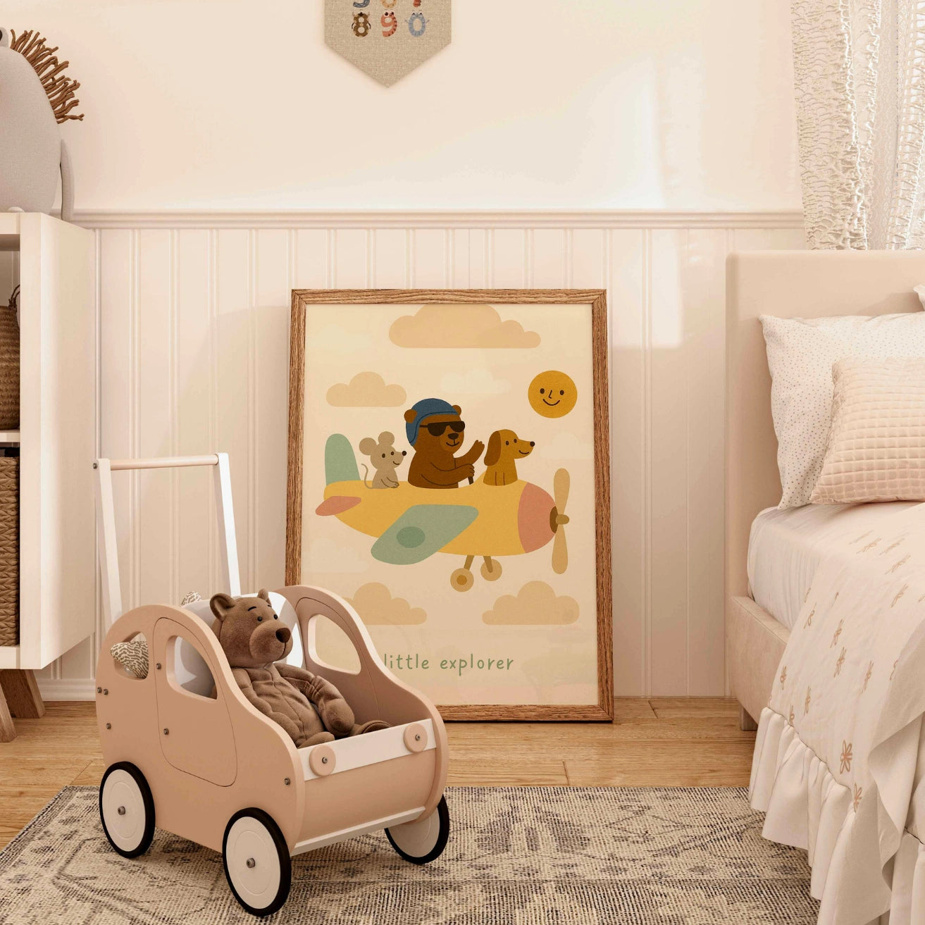 Kinderzimmerbild „Kleiner Entdecker“