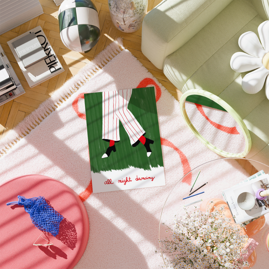 All Night Dancing Art Print – Maximalist Wall Art