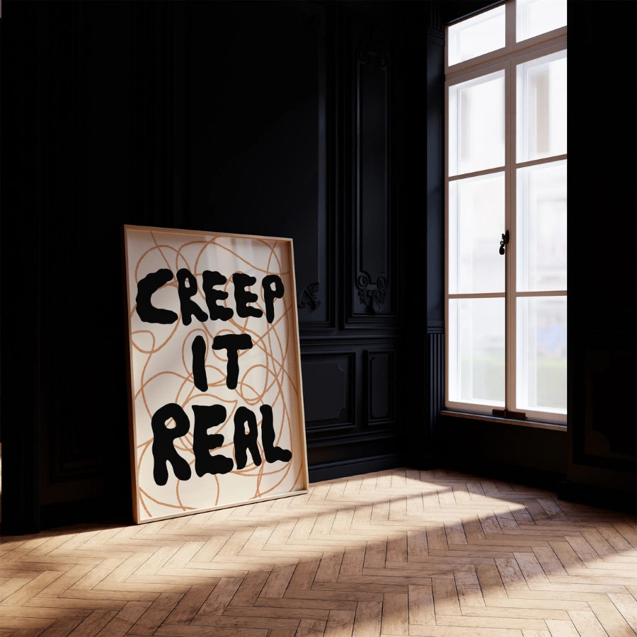 Creep It Real Wall Art – Funny Halloween Quote Print