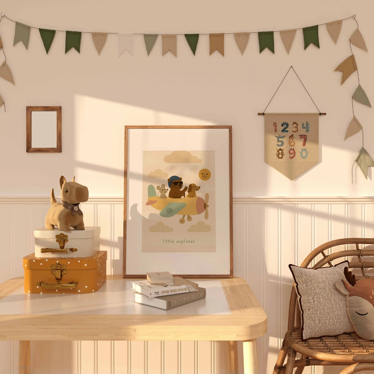 Kinderzimmerbild „Kleiner Entdecker“