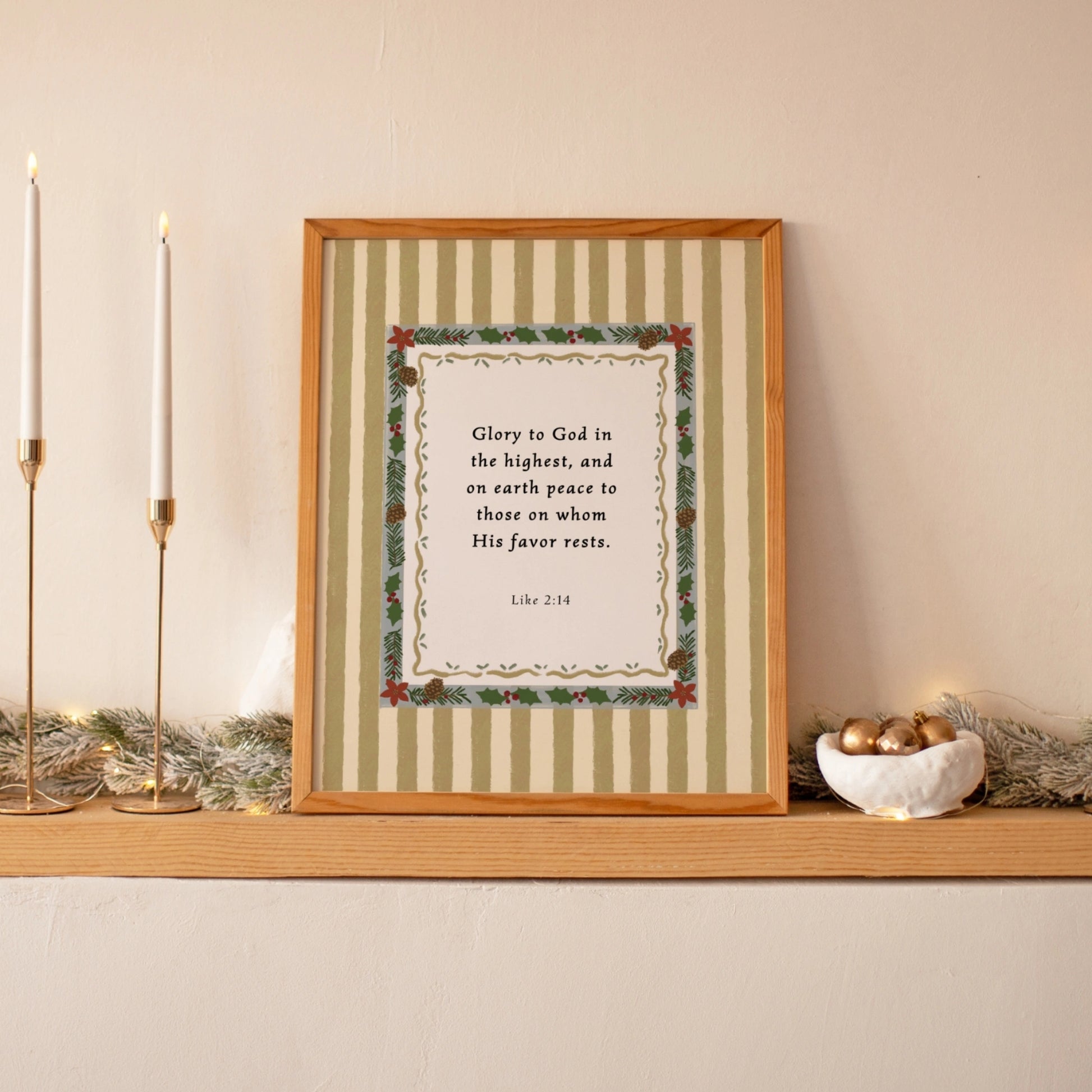 Glory to God in the Highest Christmas Print