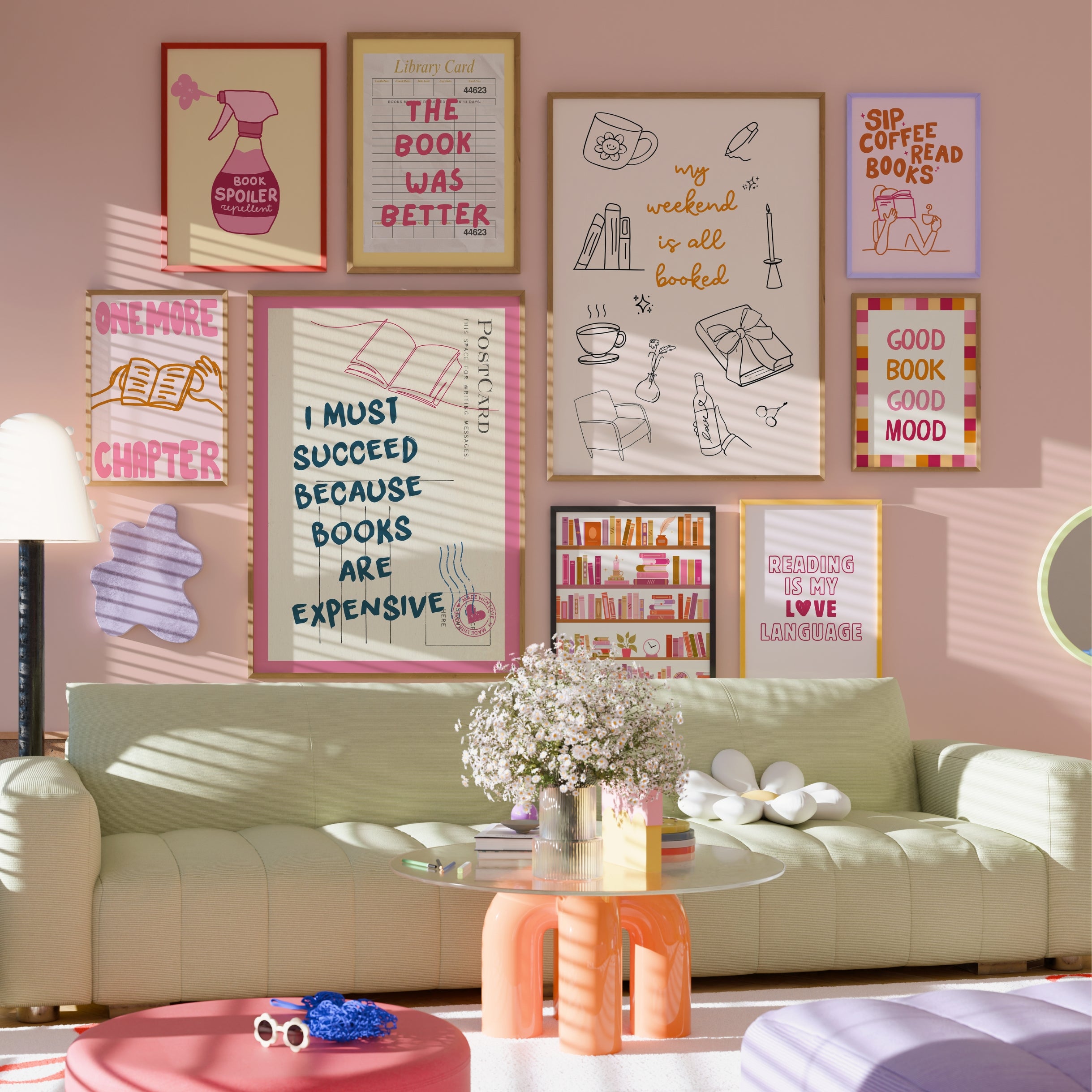 Handmade Bookish Decor, over 100 prints