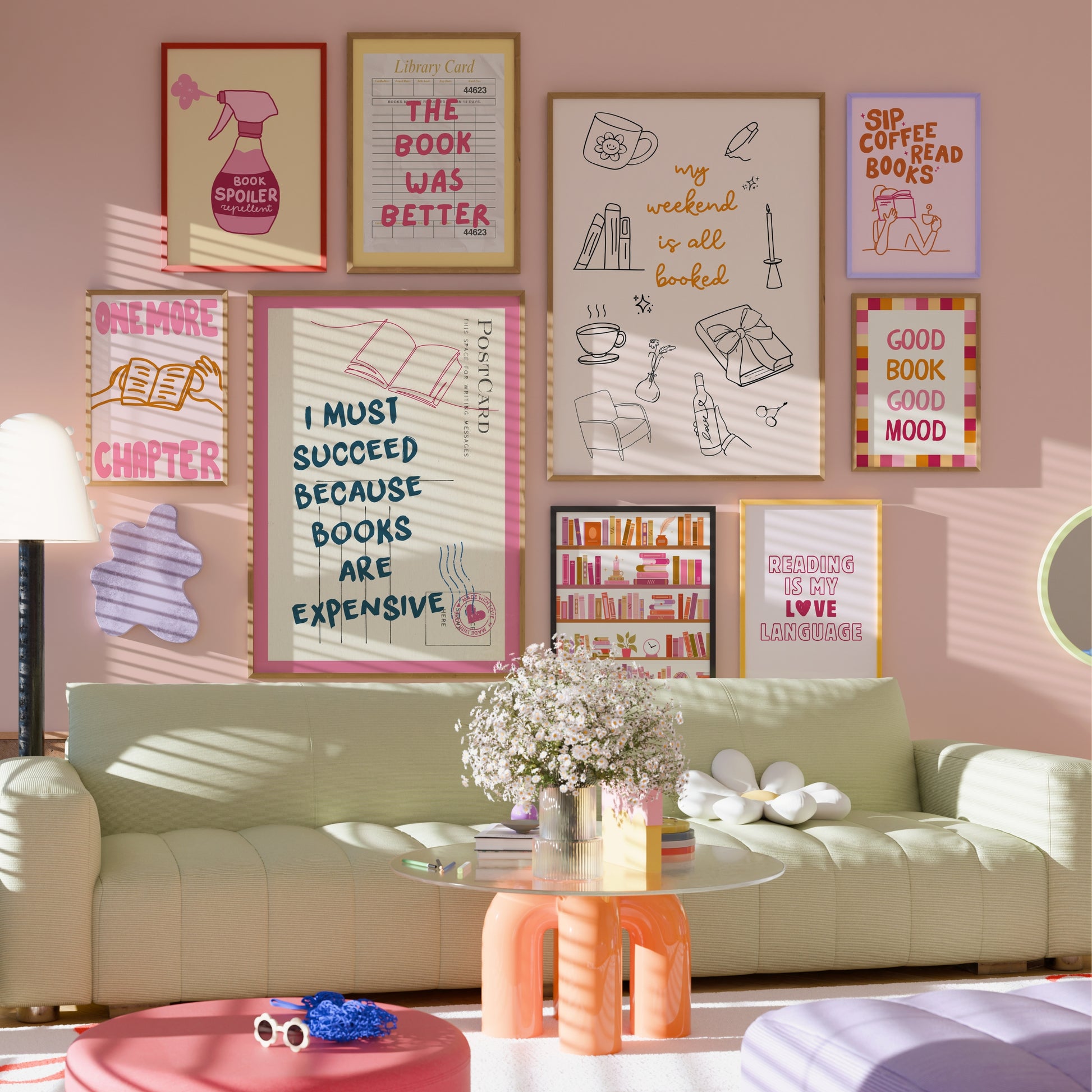Handmade Bookish Decor, over 100 prints