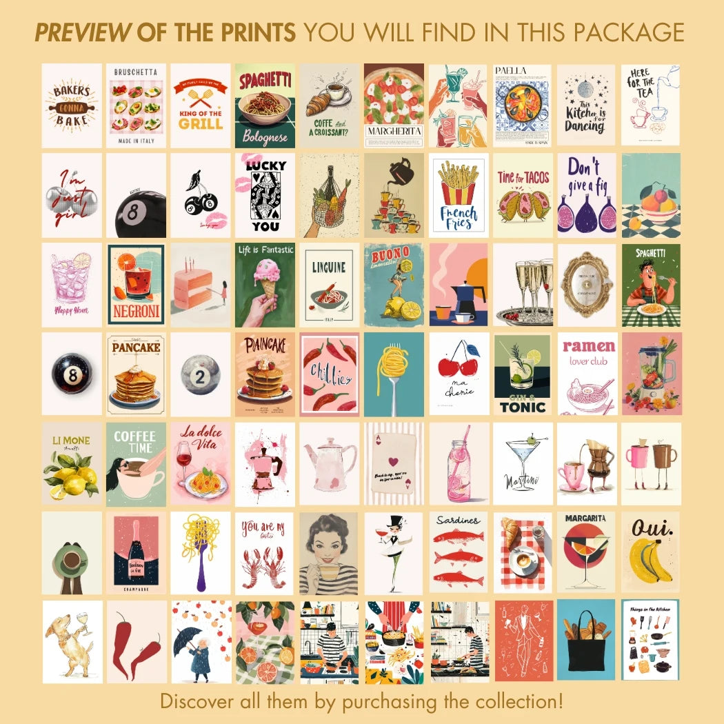 Kitchen Decor, over 800 prints