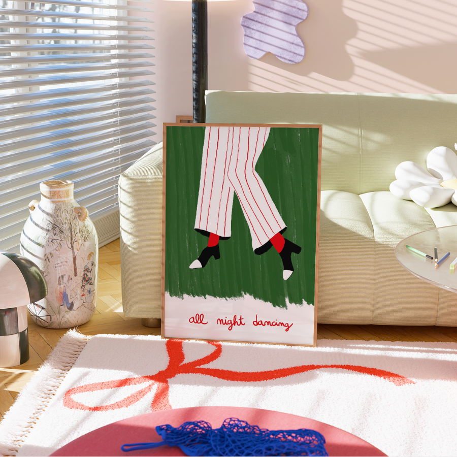 All Night Dancing Art Print – Maximalist Wall Art