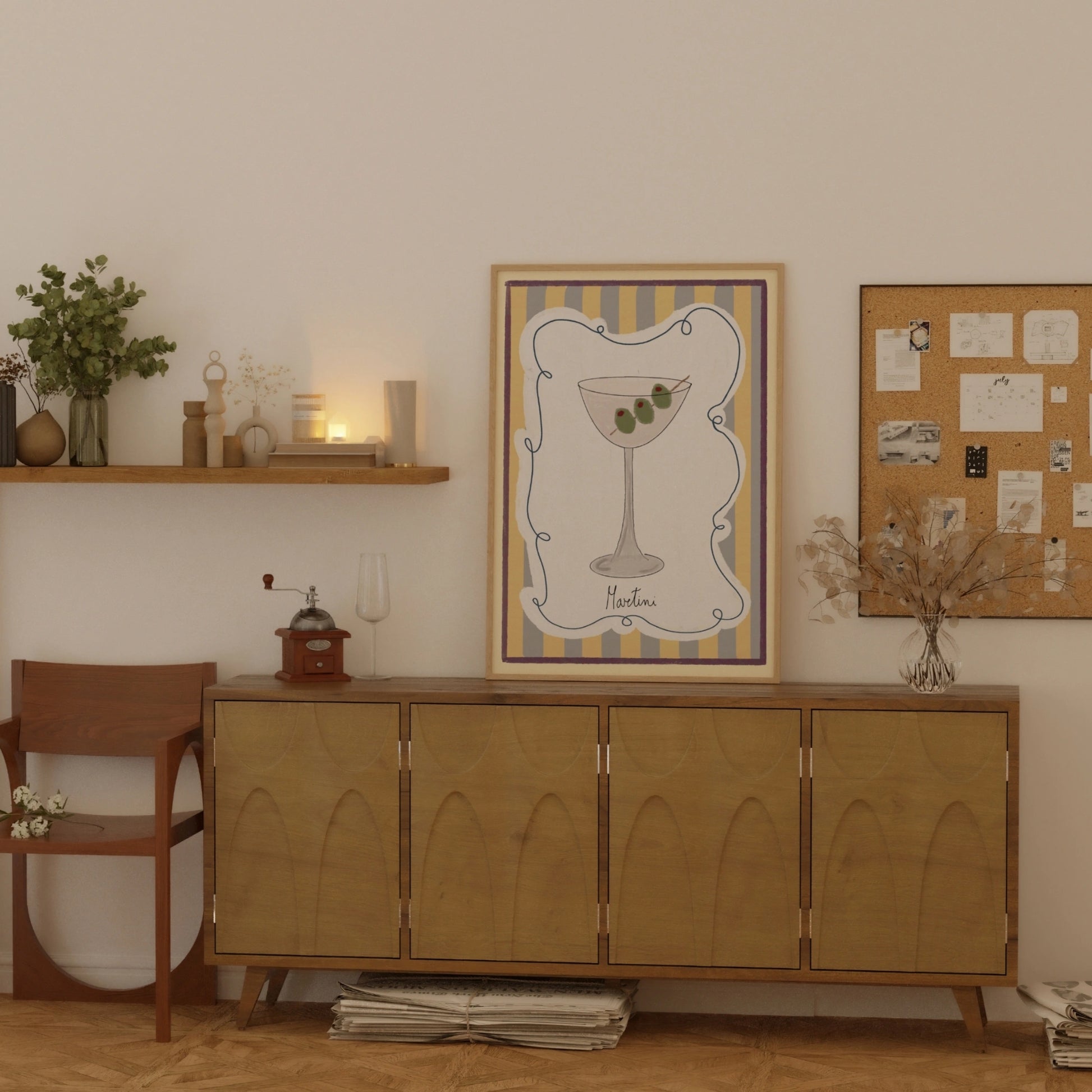 Martini Cocktail Wall Art