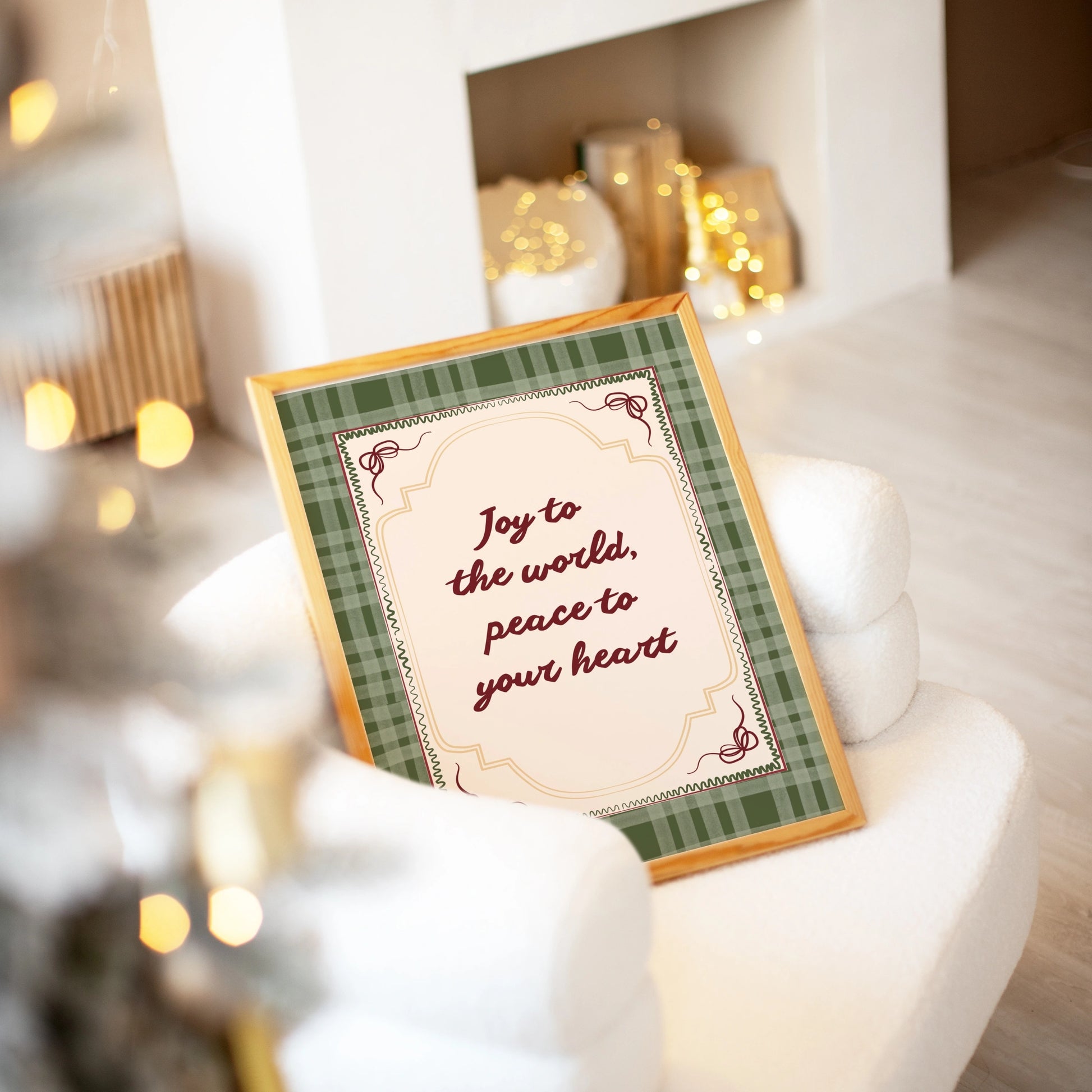 Vintage Christmas Typography Art