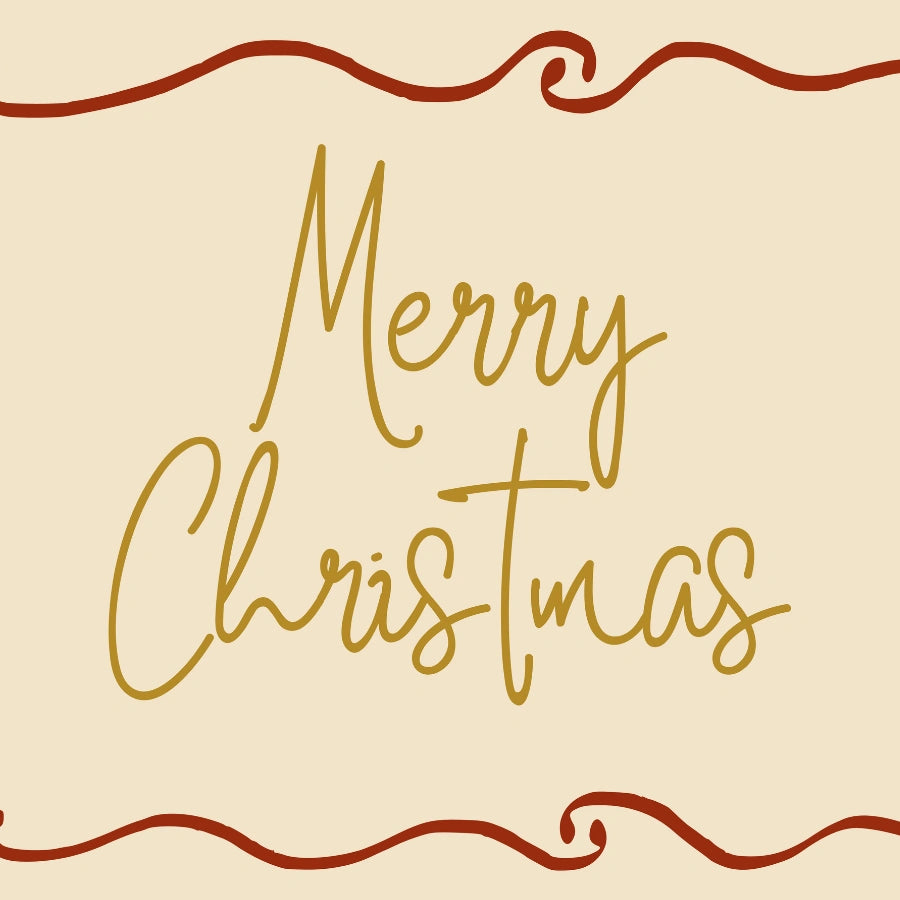 Merry Christmas Print – Elegant Holiday Wall Art